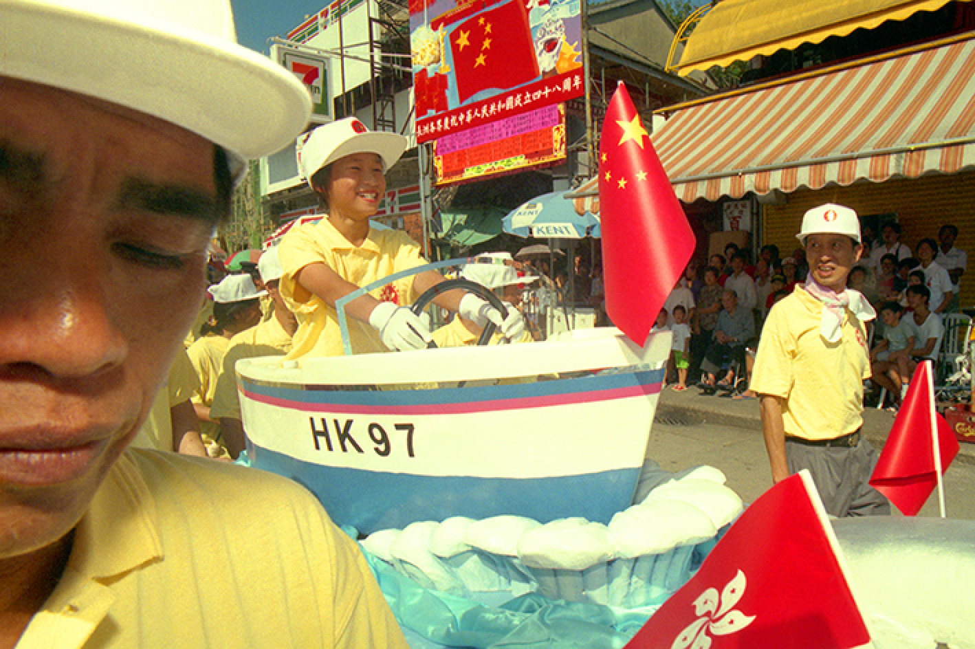 ‘Handover, Some people welcomed, Some people worried, Let’s hope for the best. The sail must go on.’ (Birdy Chu’s caption.) Photo: Yrellag Gallery/Birdy Chu