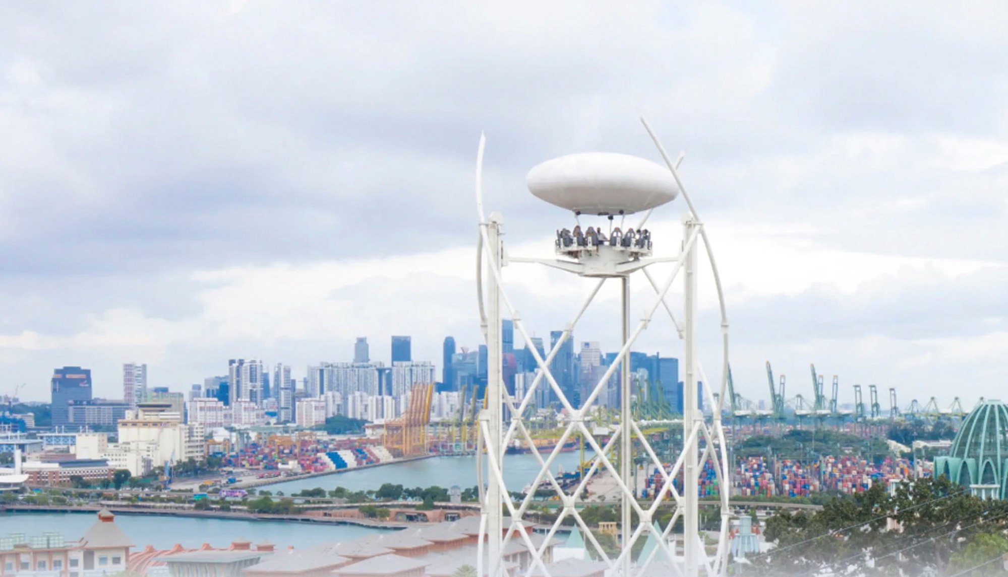 SkyHelix Sentosa, Singapore. Tourists can get an elevated view from Singapore’s highest open-air panoramic ride.