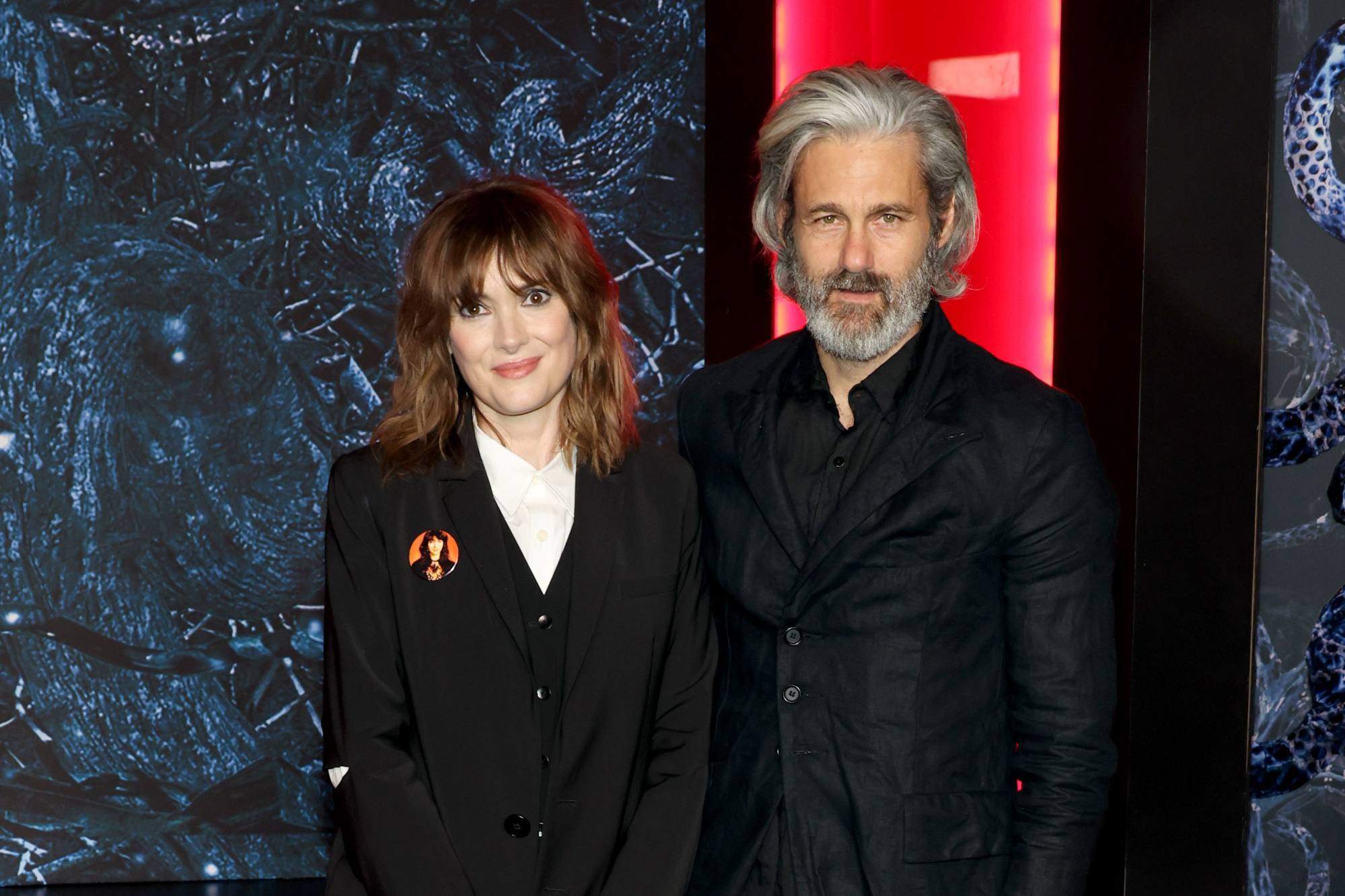 Winona Ryder and Scott Mackinlay Hahn at the Stranger Things season four premiere in New York. Photo: Getty Images