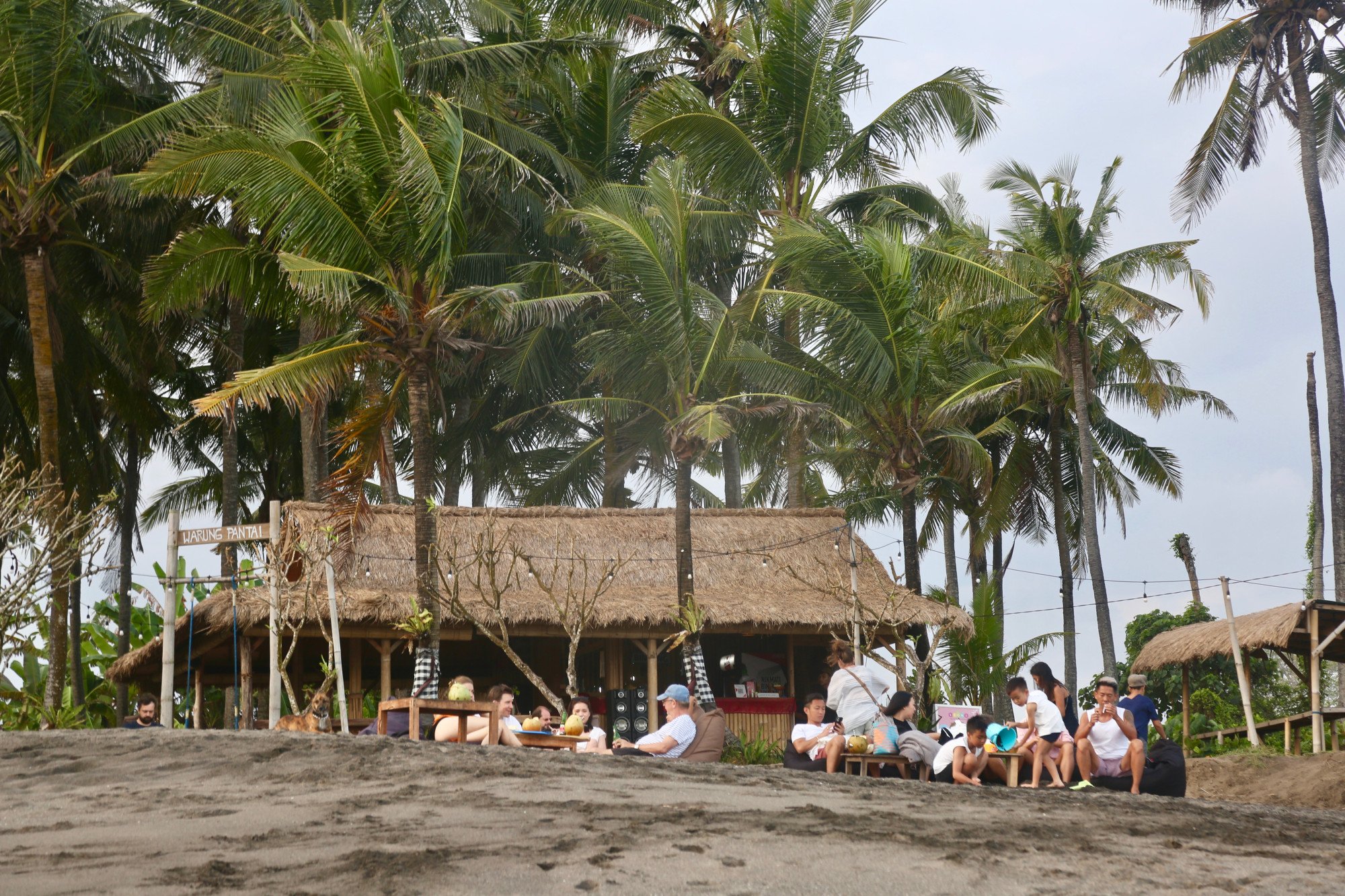 Only one business operates on Seseh Beach, for now. Photo: Dave Smith