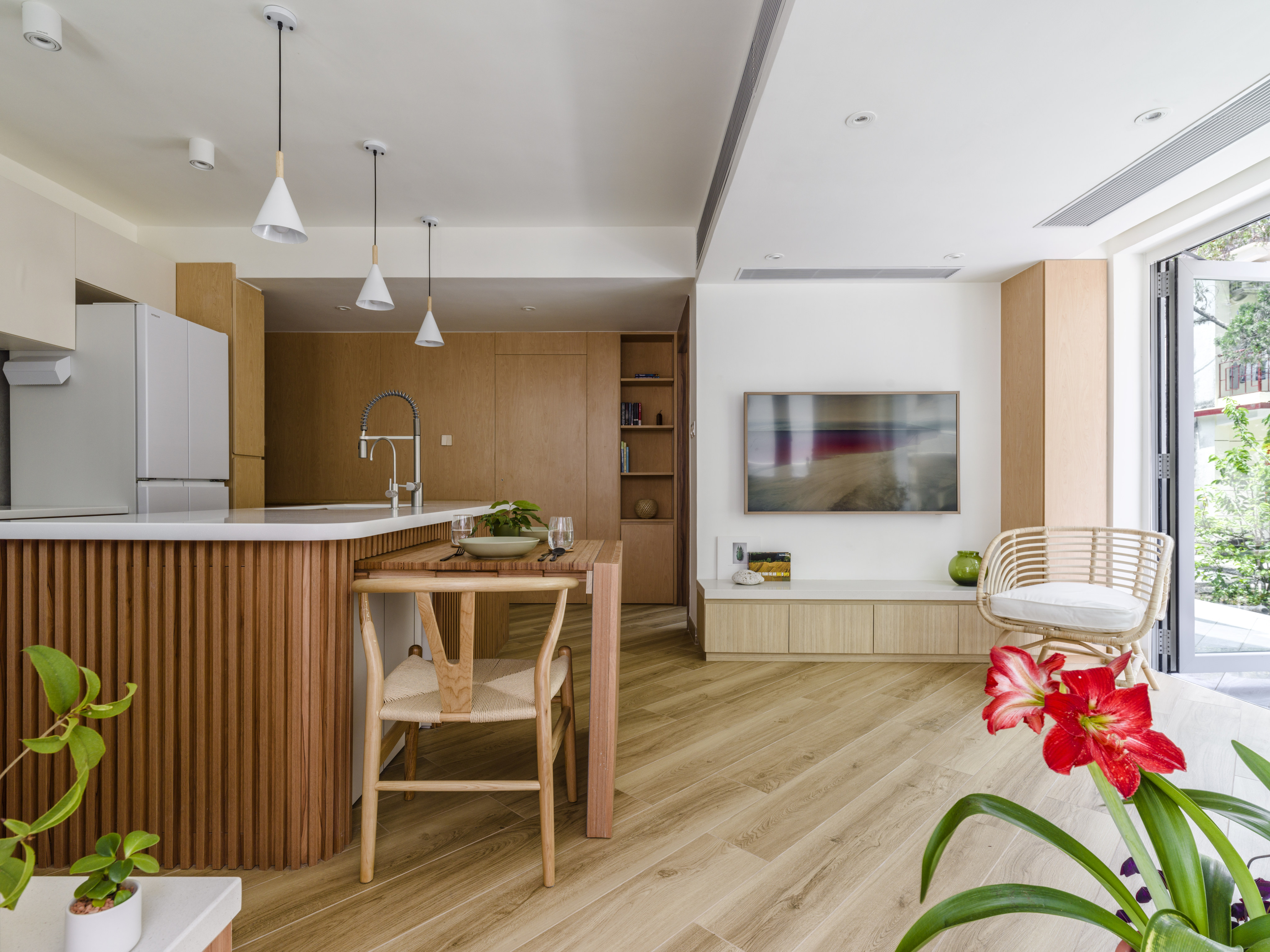 This elderly friendly New Territories flat in Hong Kong was inspired by a century-old longan tree. Photo: John Butlin. Styling: Flavia Markovits; Photo assistant: Timothy Tsang