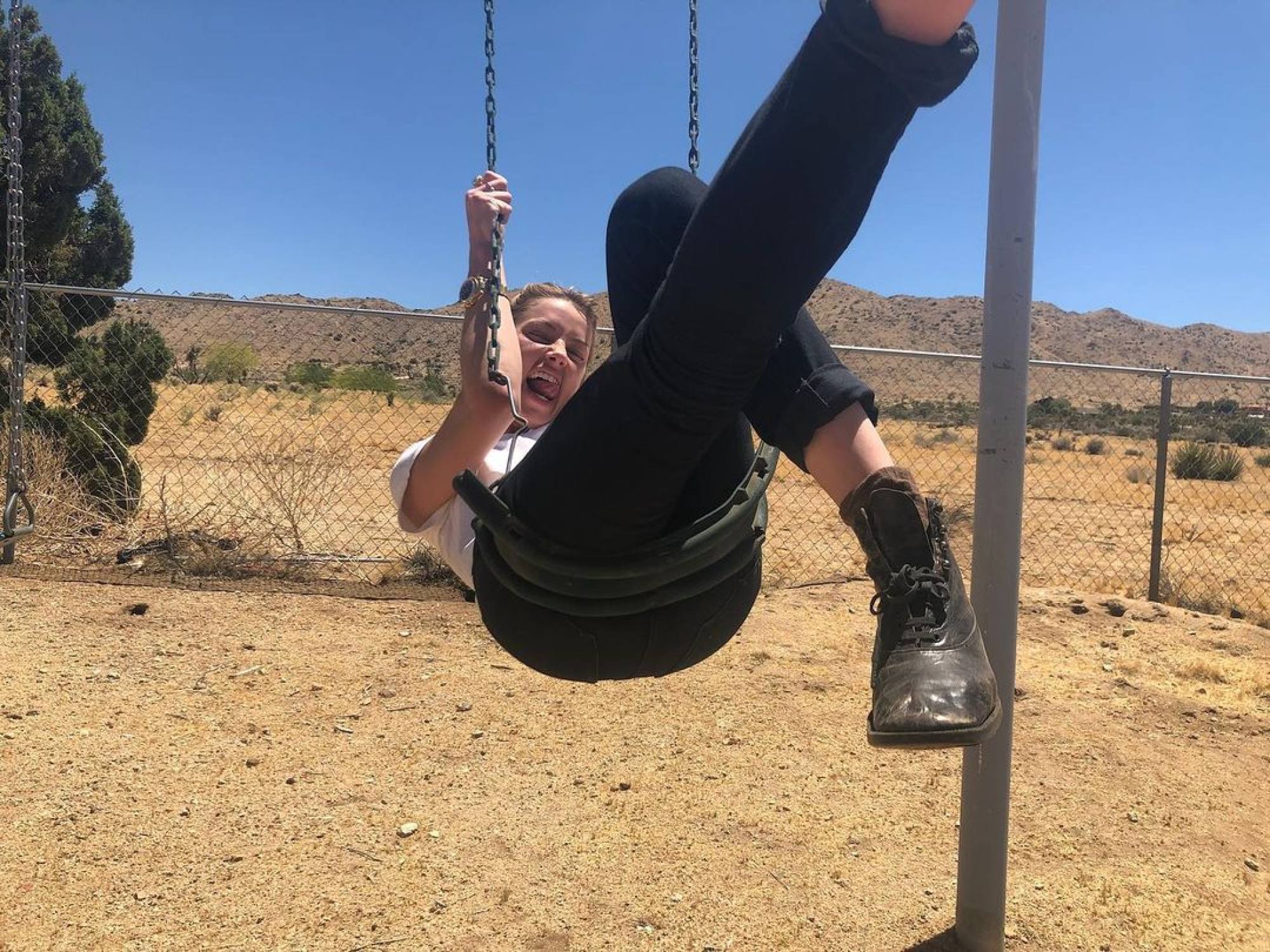 Will Amber Heard escape to her secret desert hideout home? During her