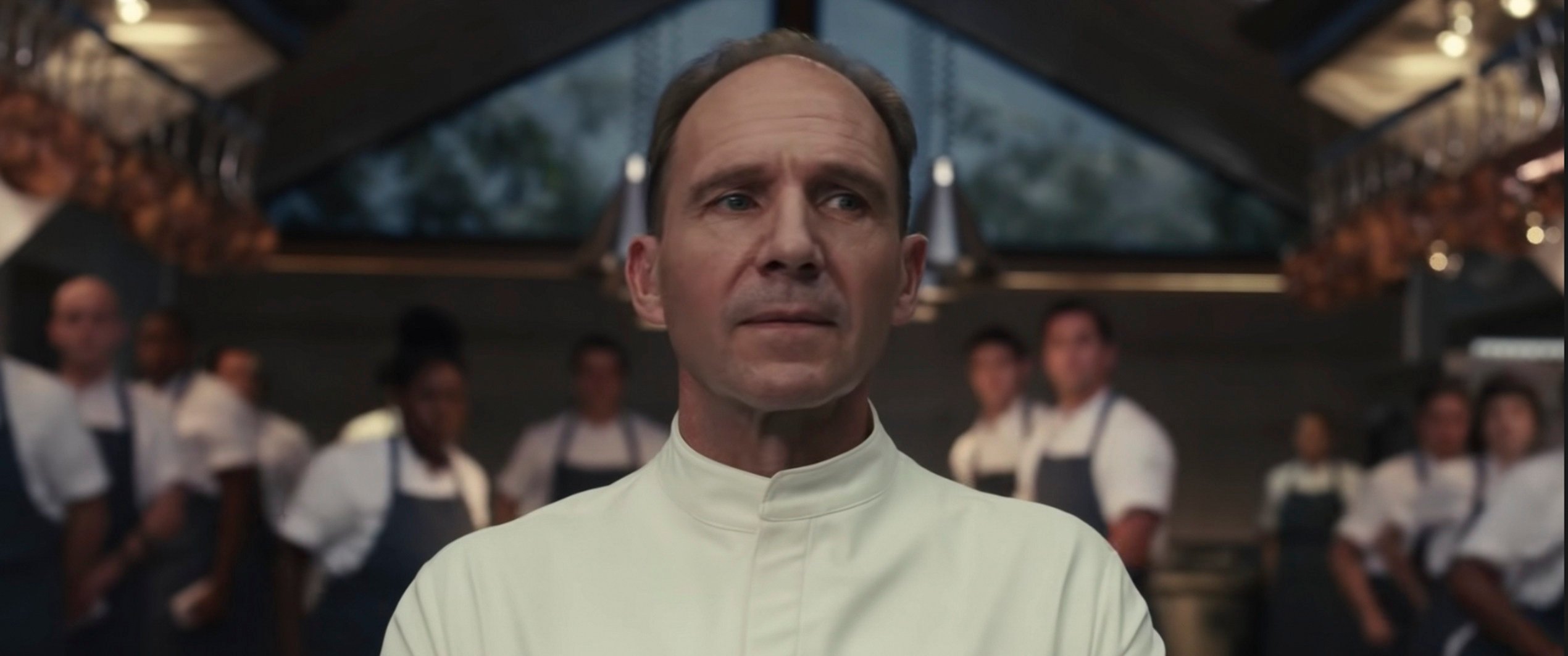 Ralph Fiennes plays the emotionless executive chef of a high-end restaurant in The Menu, a horror-comedy film co-starring Anya Taylor-Joy and Nicholas Hoult due for release in November. Photo: YouTube