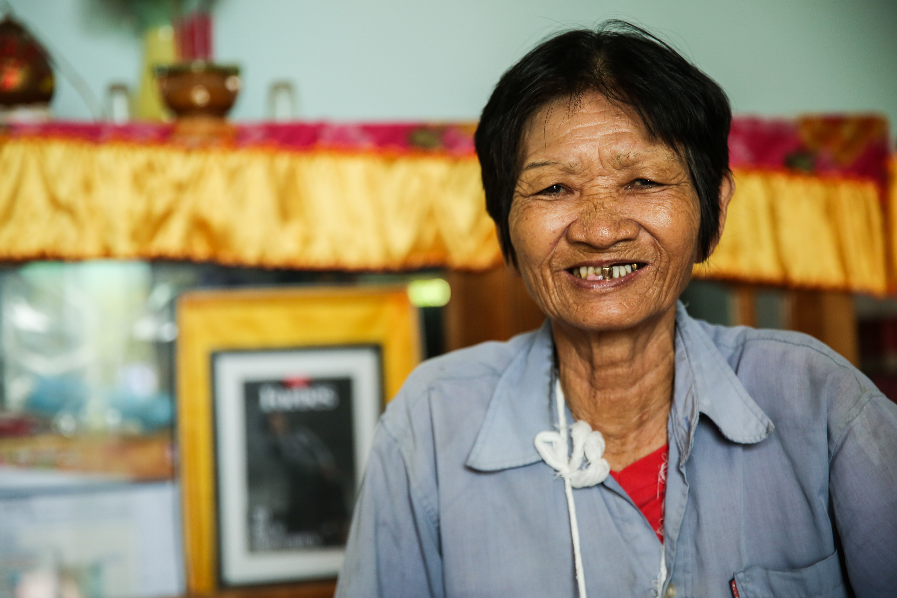 Sau Thia at her home in Dong Thap province. Photo: Handout