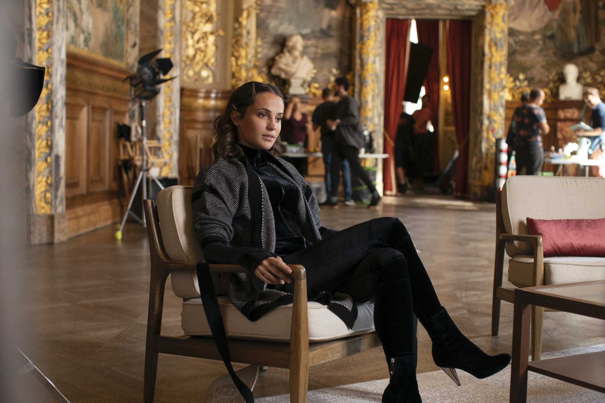 Alicia Vikander in a still from Irma Vep.