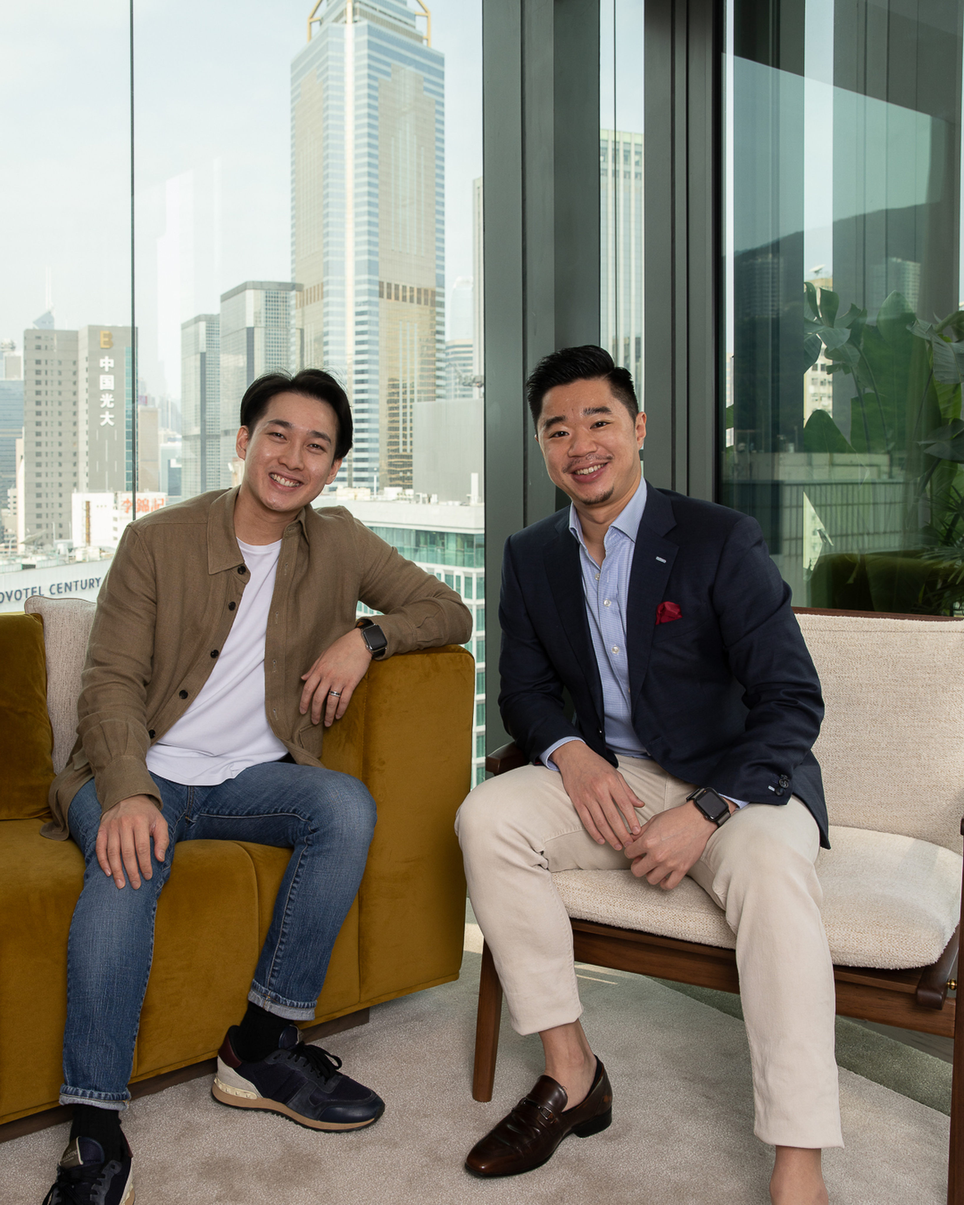 Butler founders Angues Chan (left) and Jonathan Lam (right) are seeking to modernise property-management practices in Hong Kong. Photo: Handout