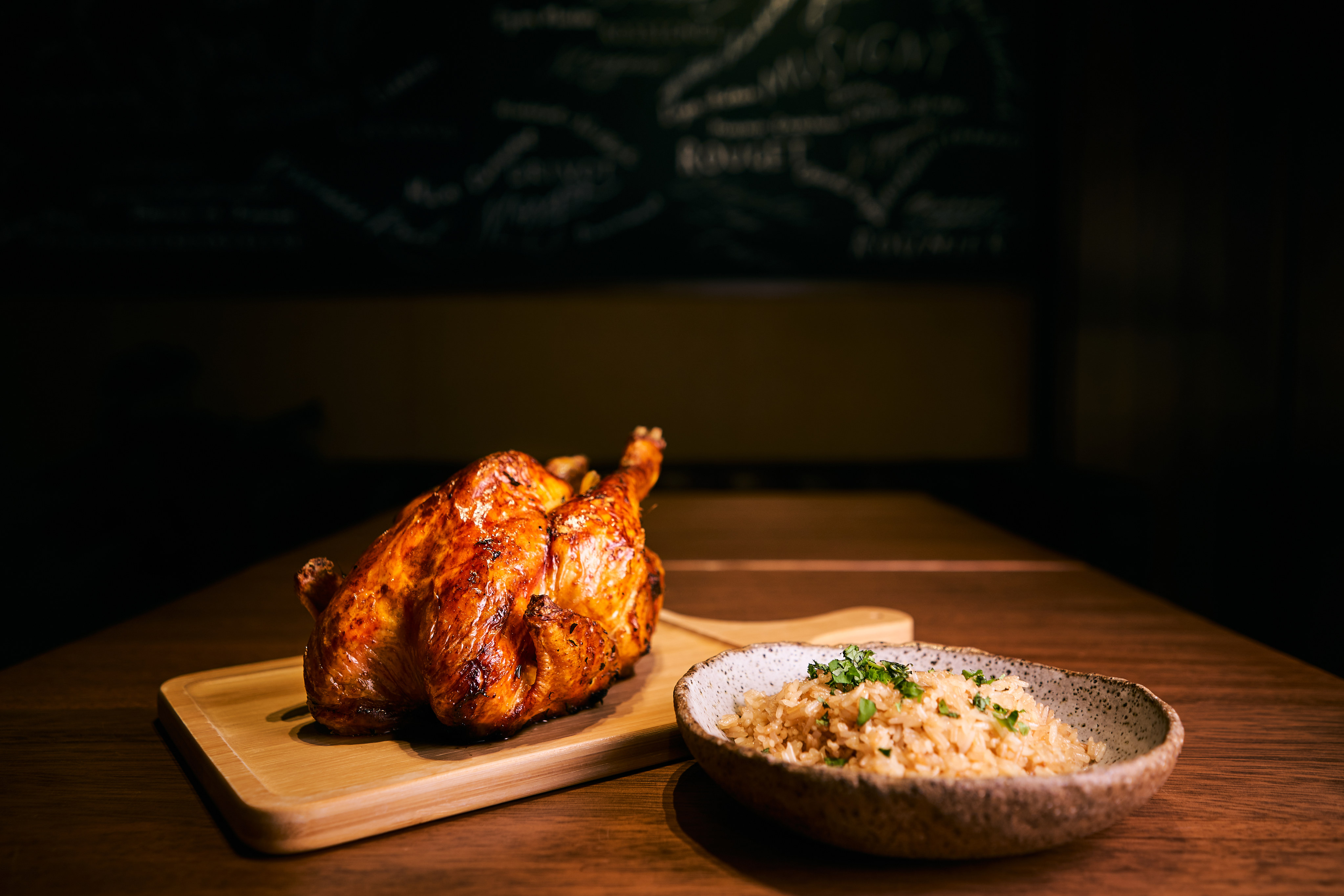 Bâtard’s signature roast yellow chicken with rice. Photo: Bâtard 