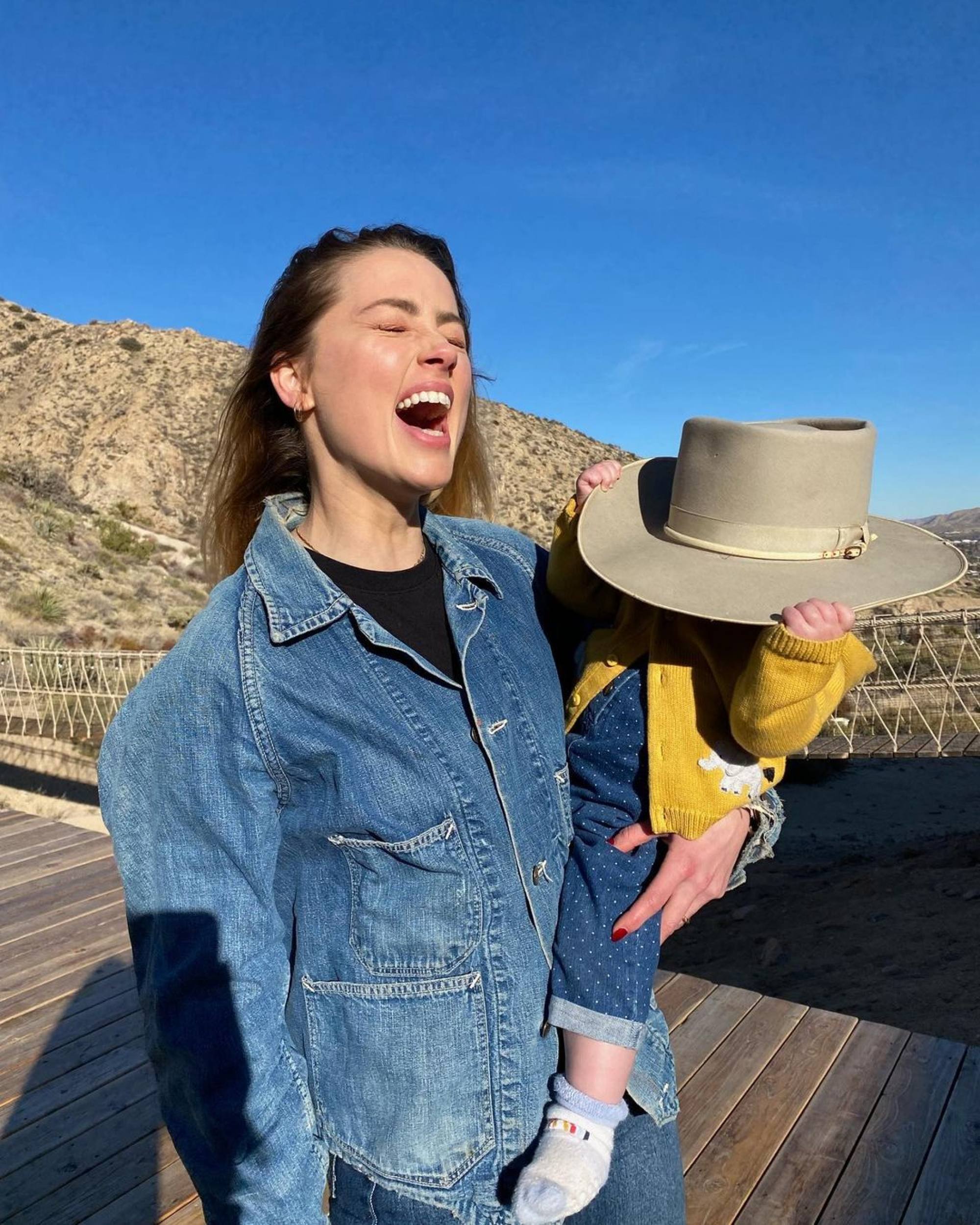 Amber Heard announced her baby girl Oonagh Paige in an Instagram post in July 2021. Photo: @amberheard/Instagram