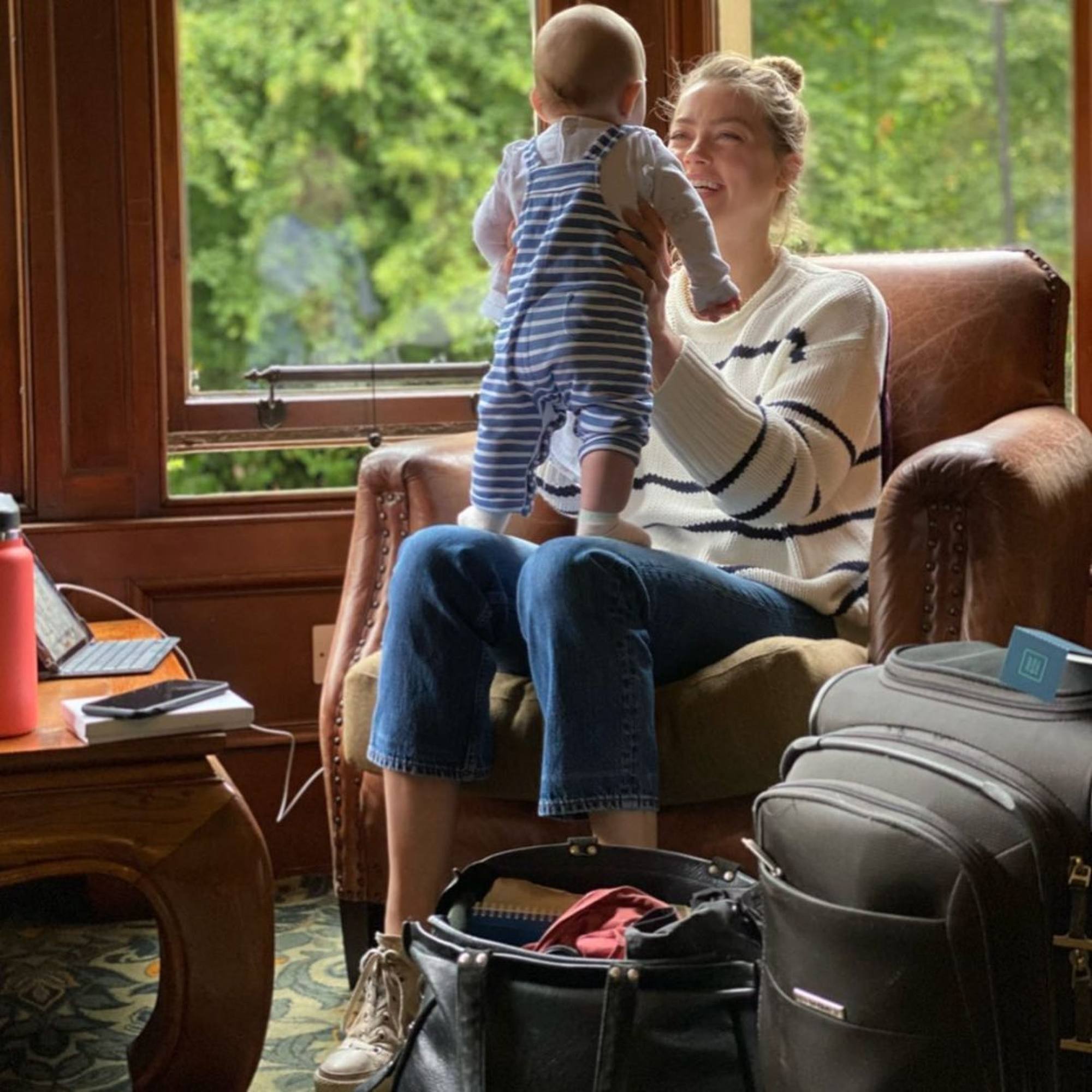 Oonagh Paige Heard is reportedly a surrogate baby. Photo: @amberheard/Instagram