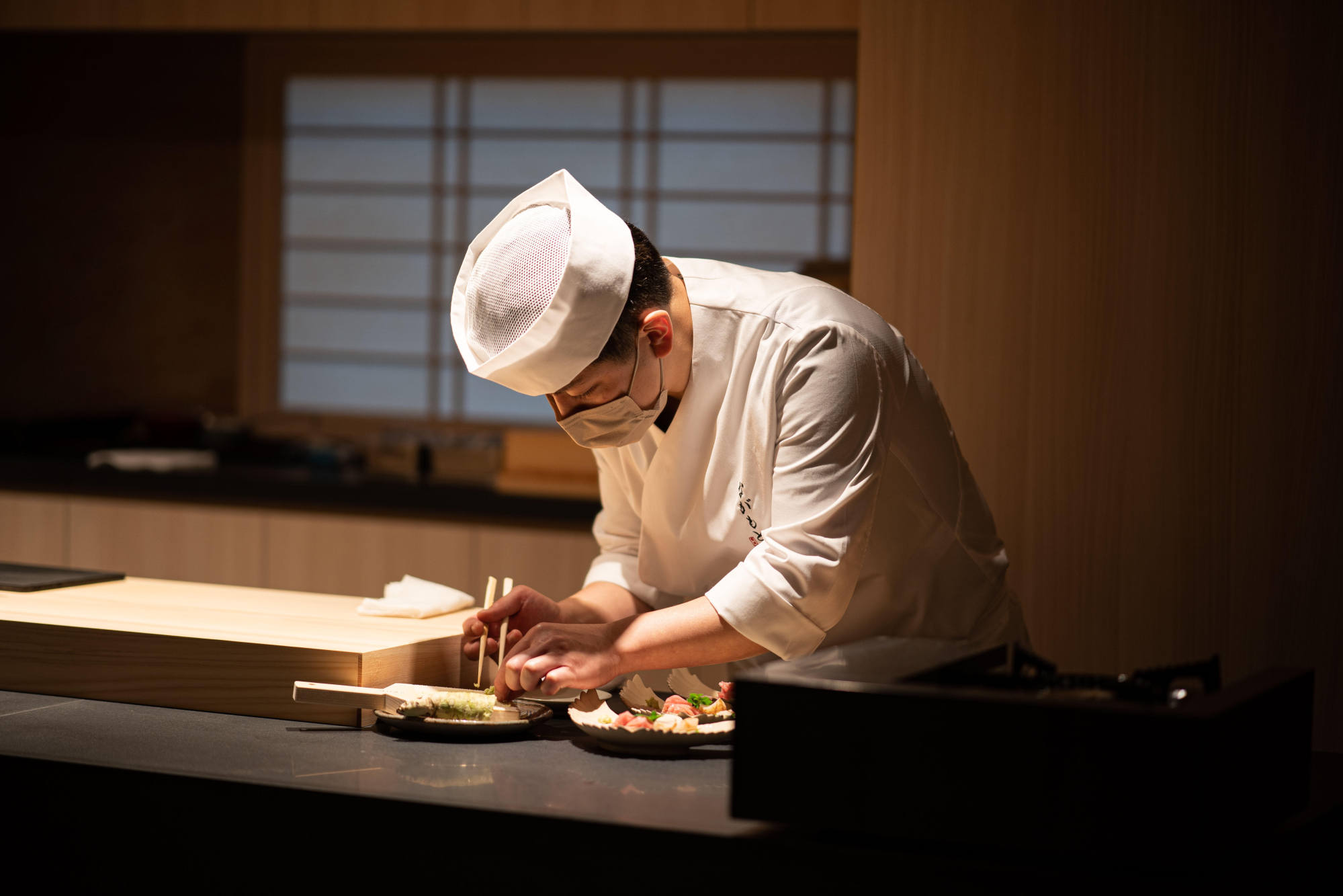 Chef Teruhiku Nagamoto at his eponymous restaurant in Central, Hong Kong. Photo: Nagamoto