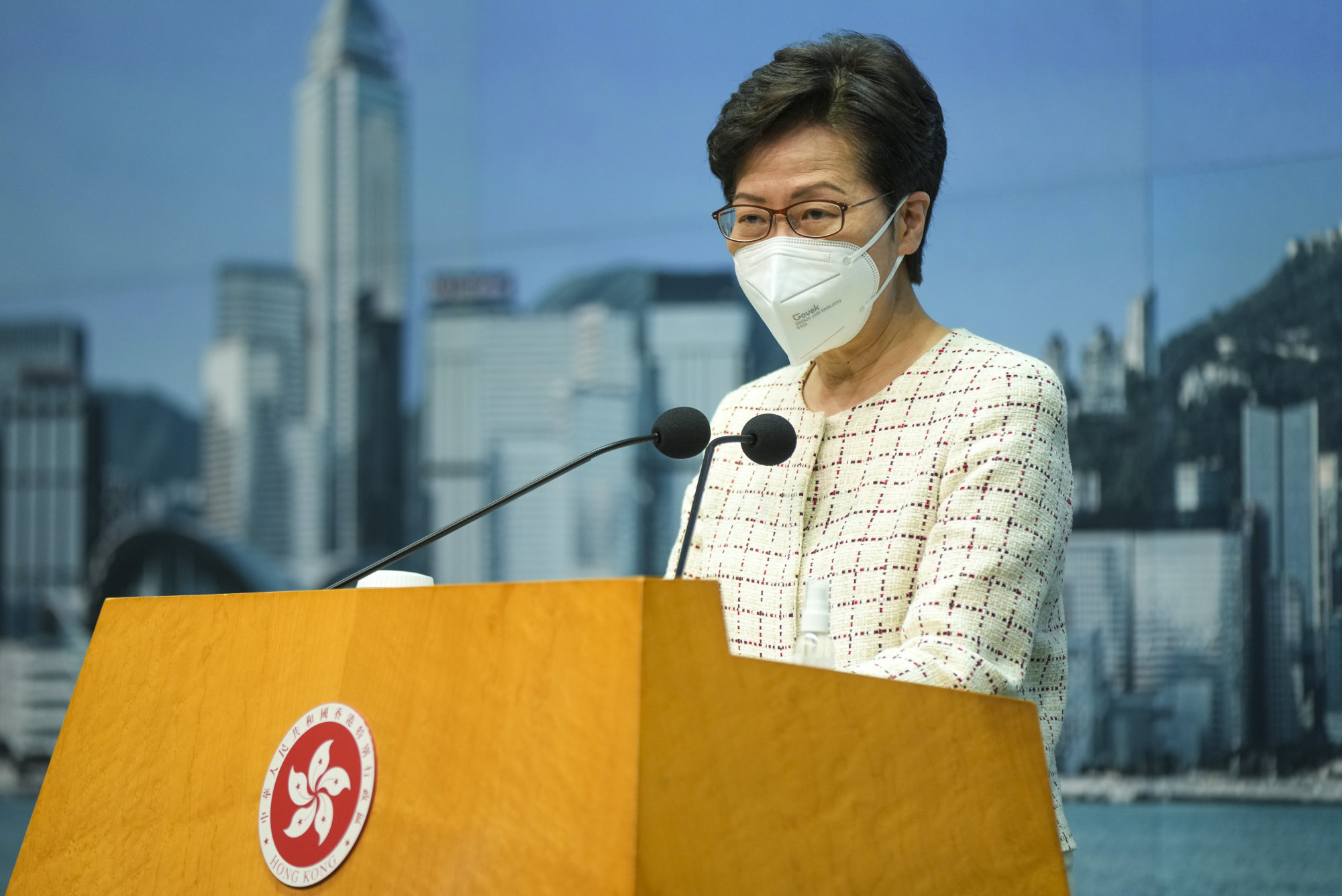 Hong Kong Chief Executive Carrie Lam will end her term on June 30. Photo: Sam Tsang