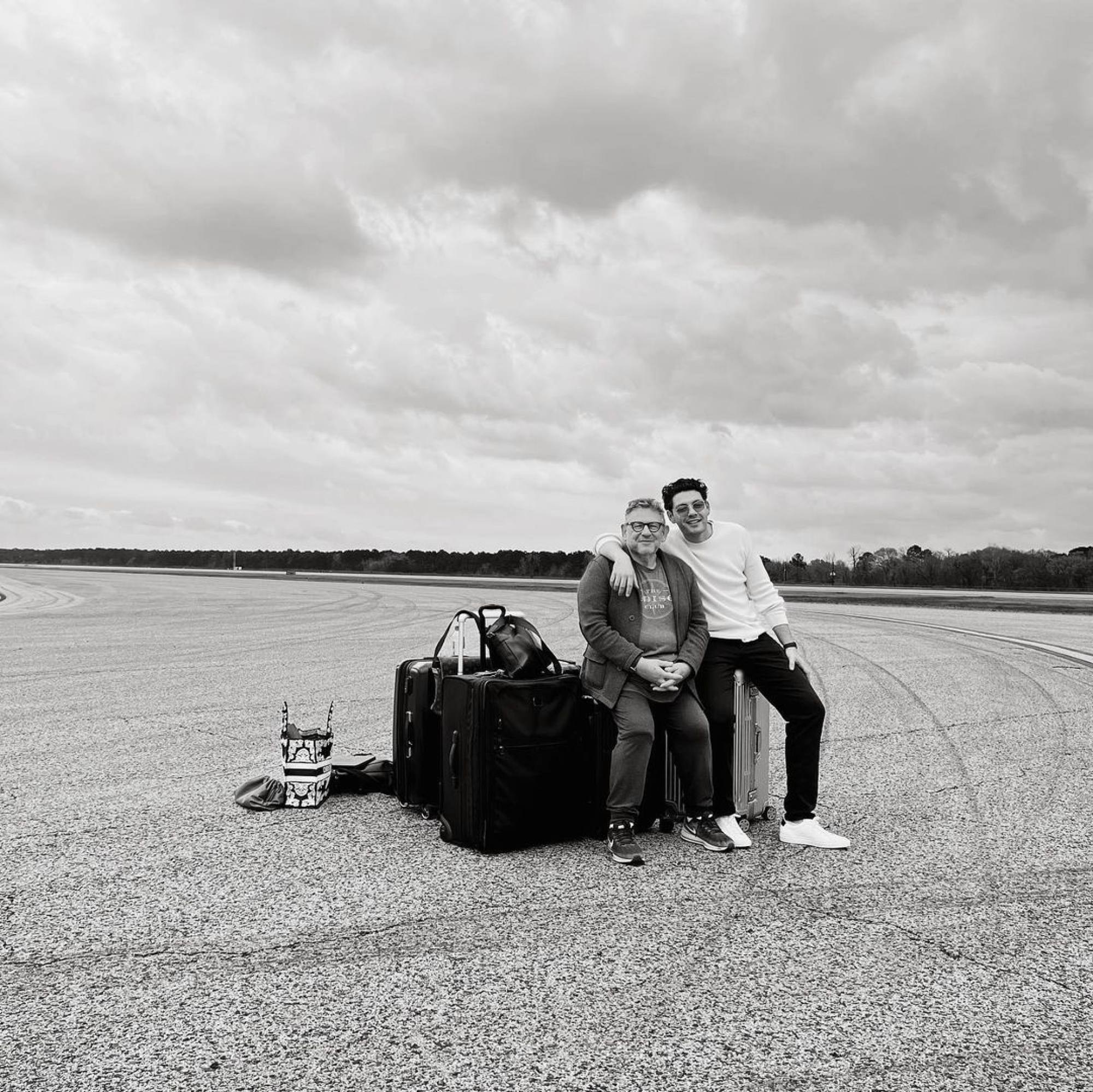Elliot Grainge (right) and his father Lucian Grainge, chairman and CEO of Universal Music Group (UMG). Photo: @elliot/Instagram