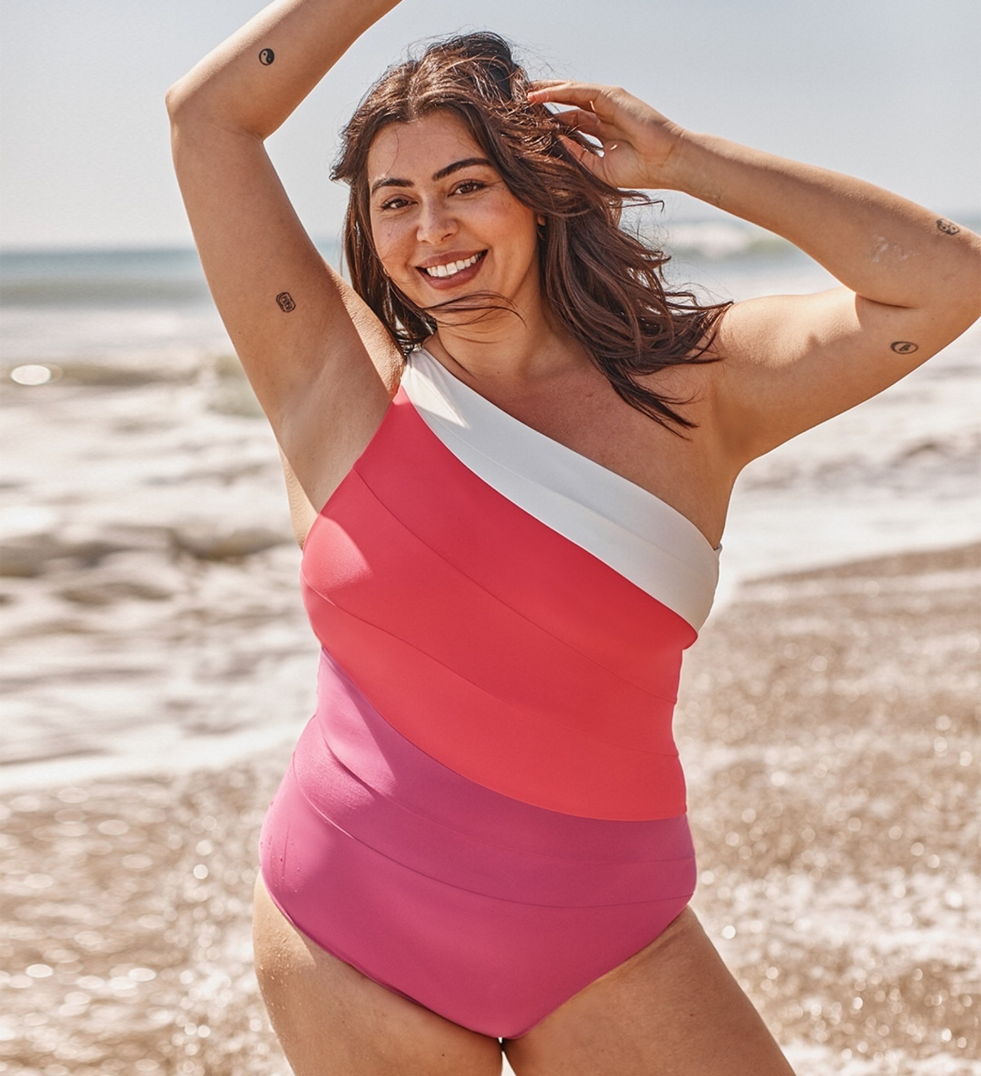 Bellows Plunge High-Cut Better Than Seamless Swimwear One Piece