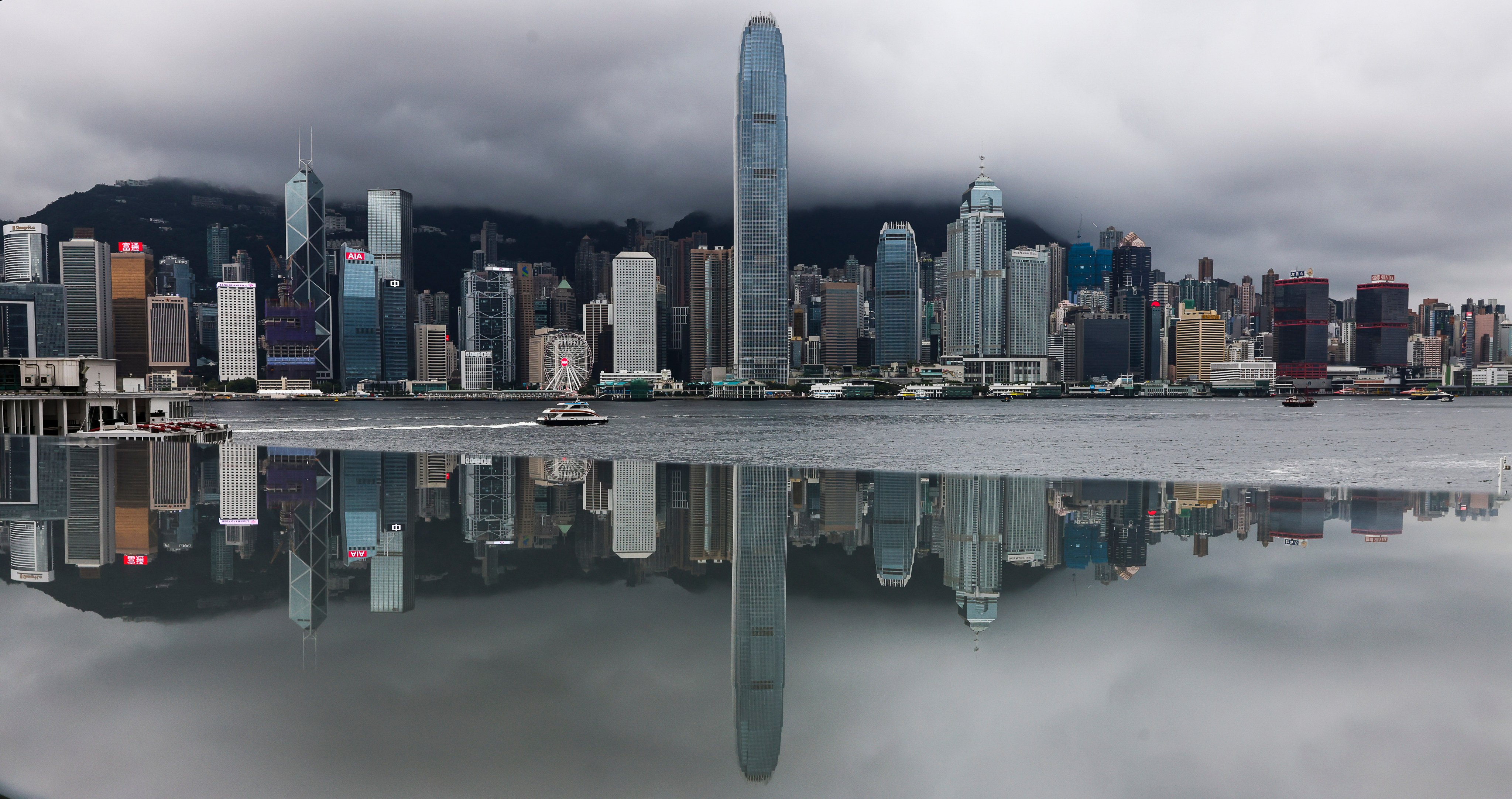 The city’s skyline is seen under the clouds. Photo: K. Y. Cheng