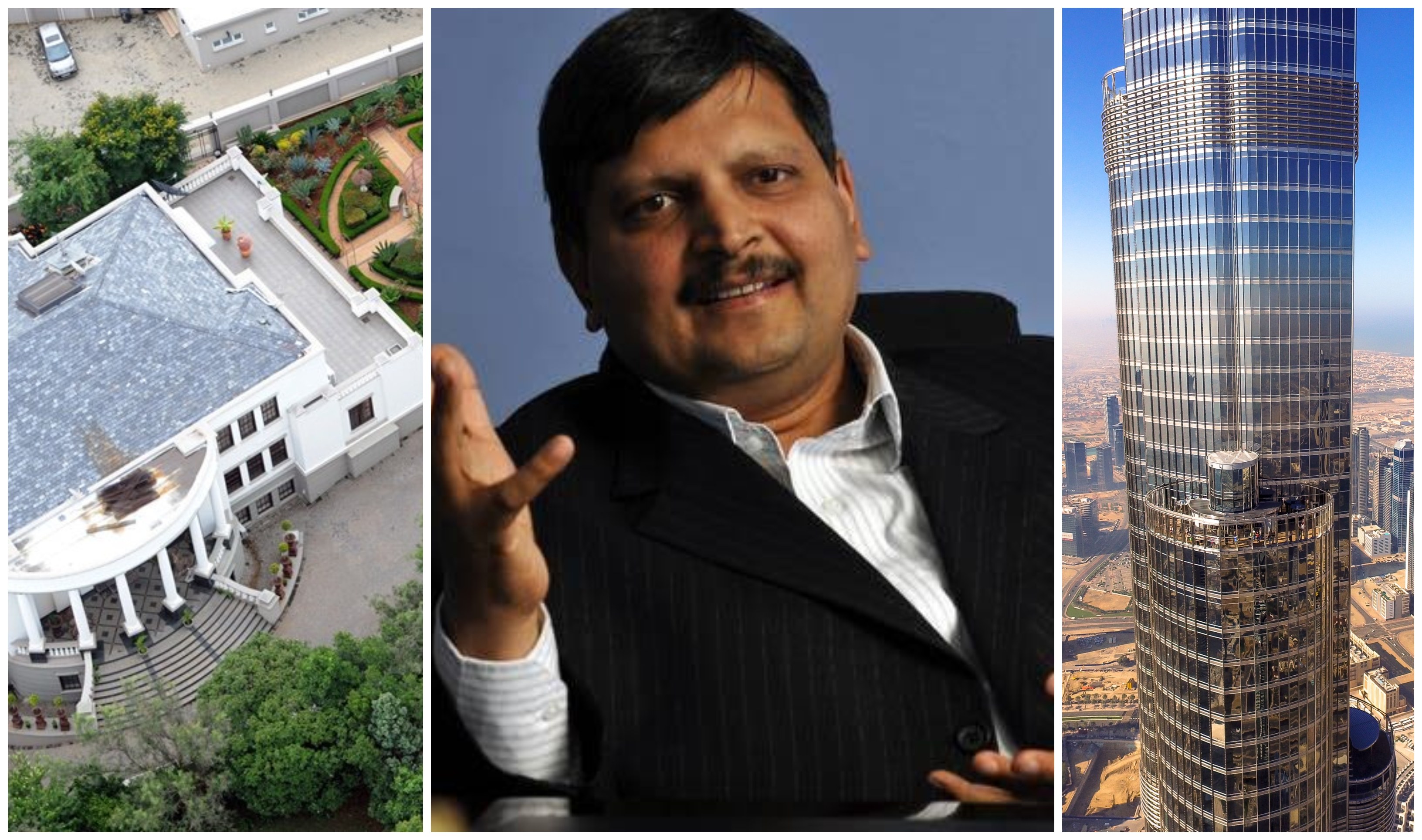 Once close to South Africa’s former president Jacob Zuma, today the Gupta family – including Atul, shown here – are today disgraced and under investigation. Photos: Twitter, Agency
