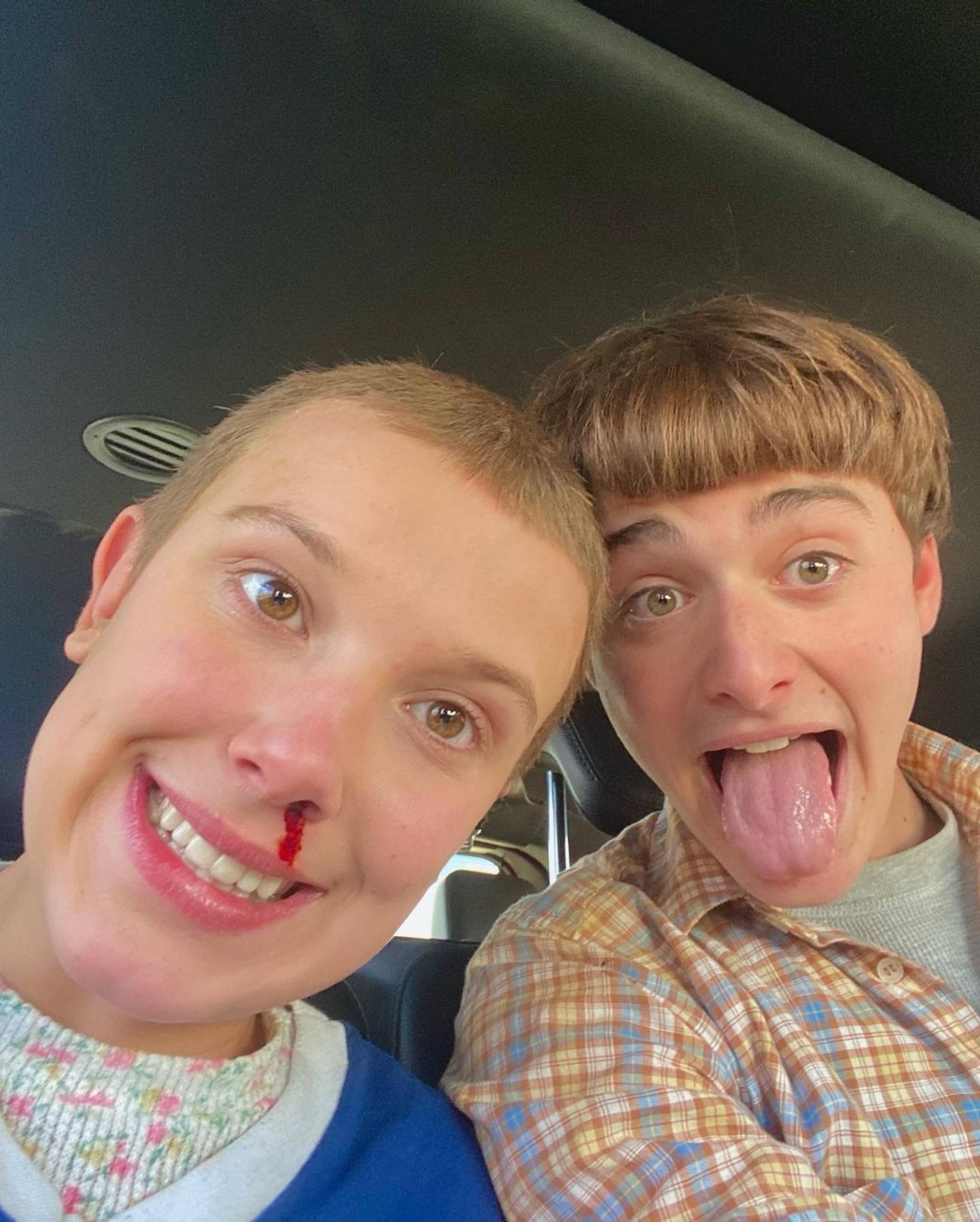 Millie Bobby Brown and Noah Schnapp have been friends since they met on the set of Stranger Things. Photo: @noahschnapp/Instagram