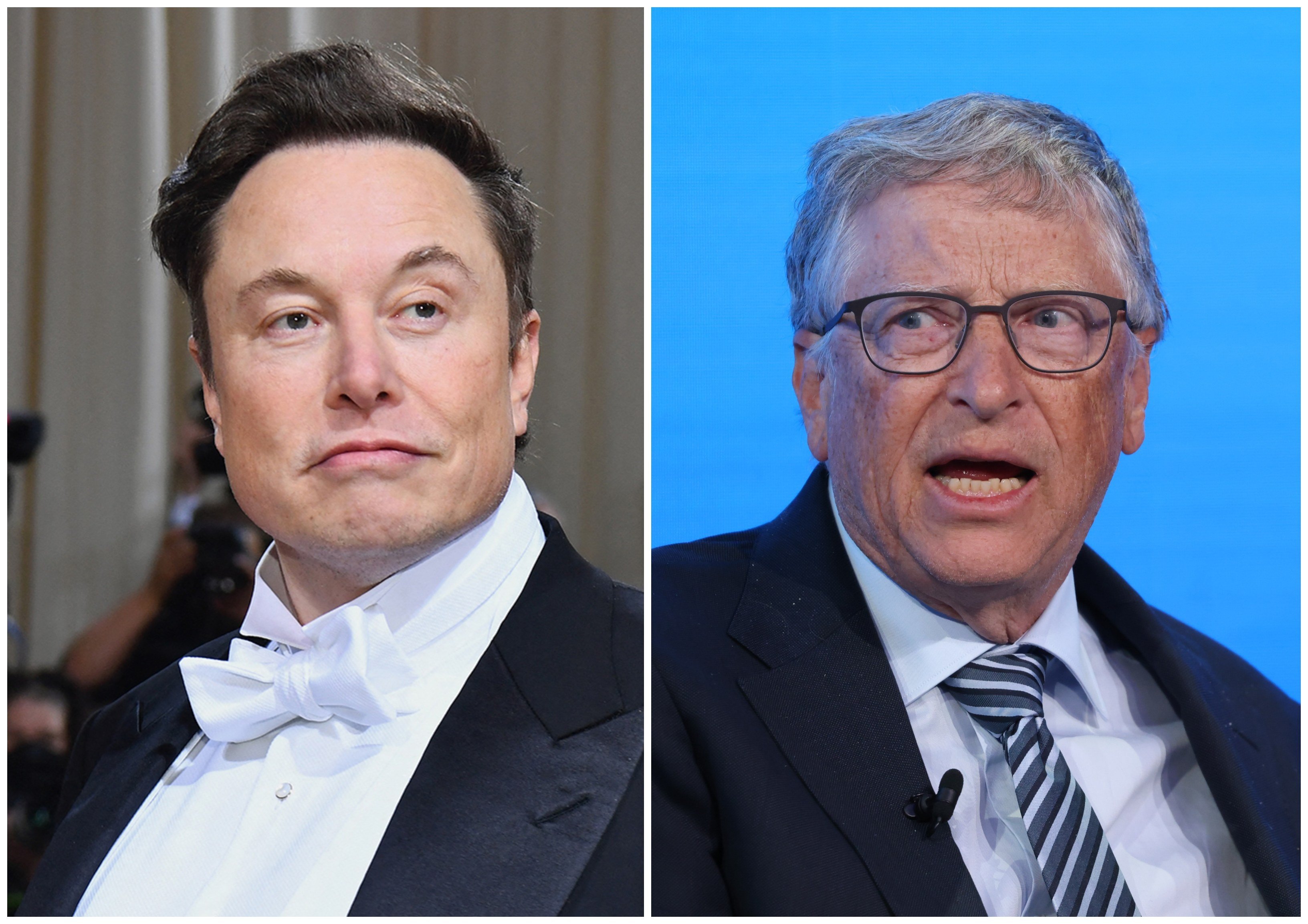 Tesla’s Elon Musk and Microsoft’s Bill Gates have had plenty to argue about over the years. Photos: Getty, Bloomberg