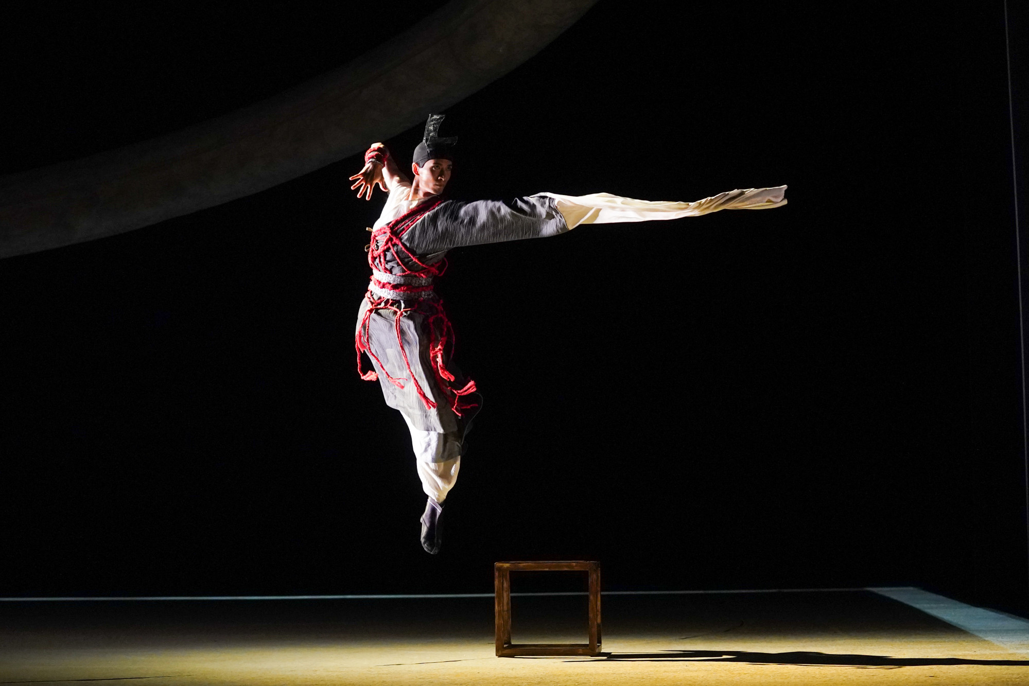 Li Han as Nezha’s father, Li Jing, in the Hong Kong Dance Company’s “Nezha: Untold Solitude”. Photo: Mak Cheong-wai/Moon 9 images