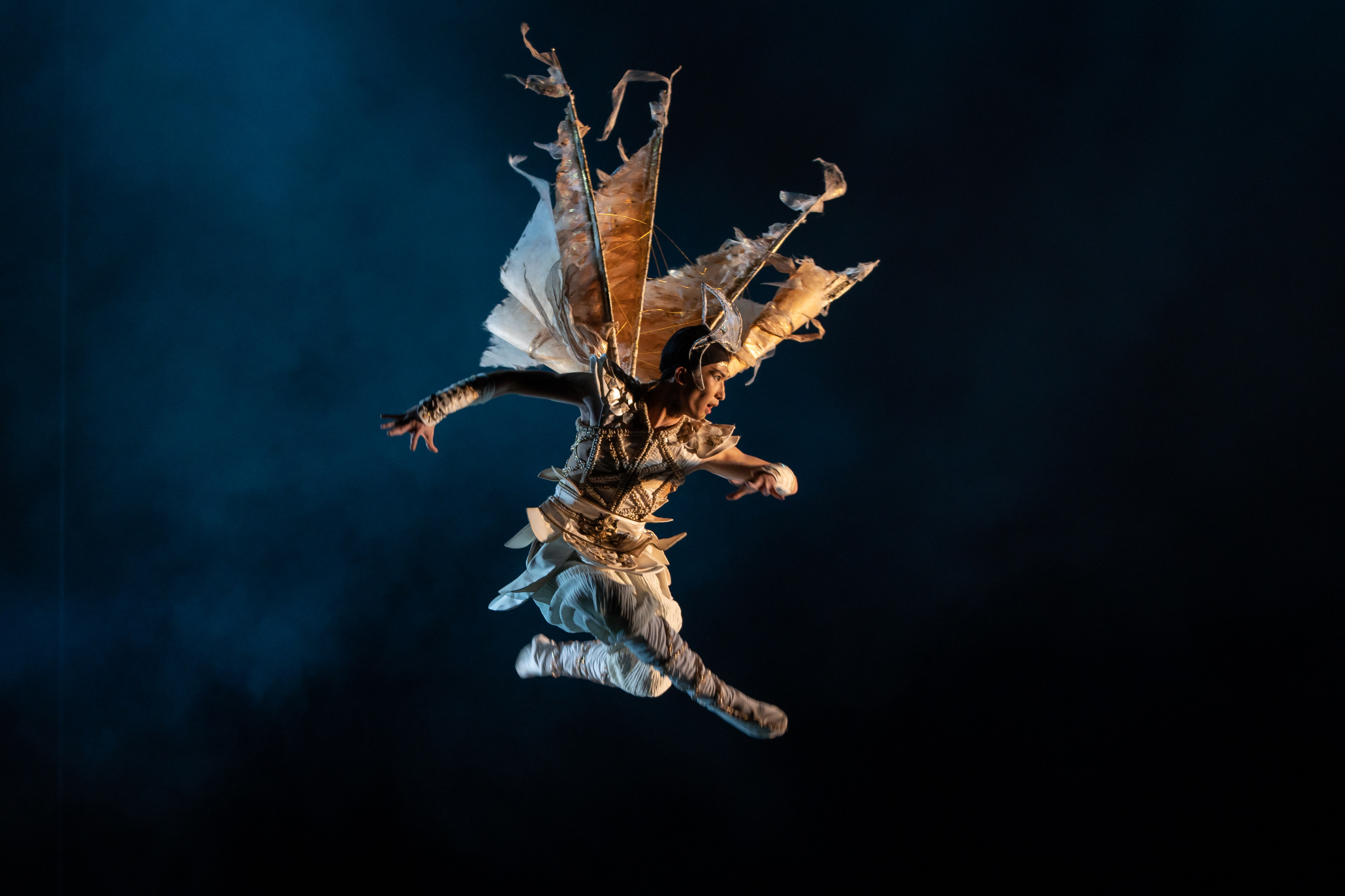 Huang Haiyun as the dragon prince Ao Bing in Hong Kong Dance Company’s “Nezha: Untold Solitude”. Photo: Henry Wong/S2 production