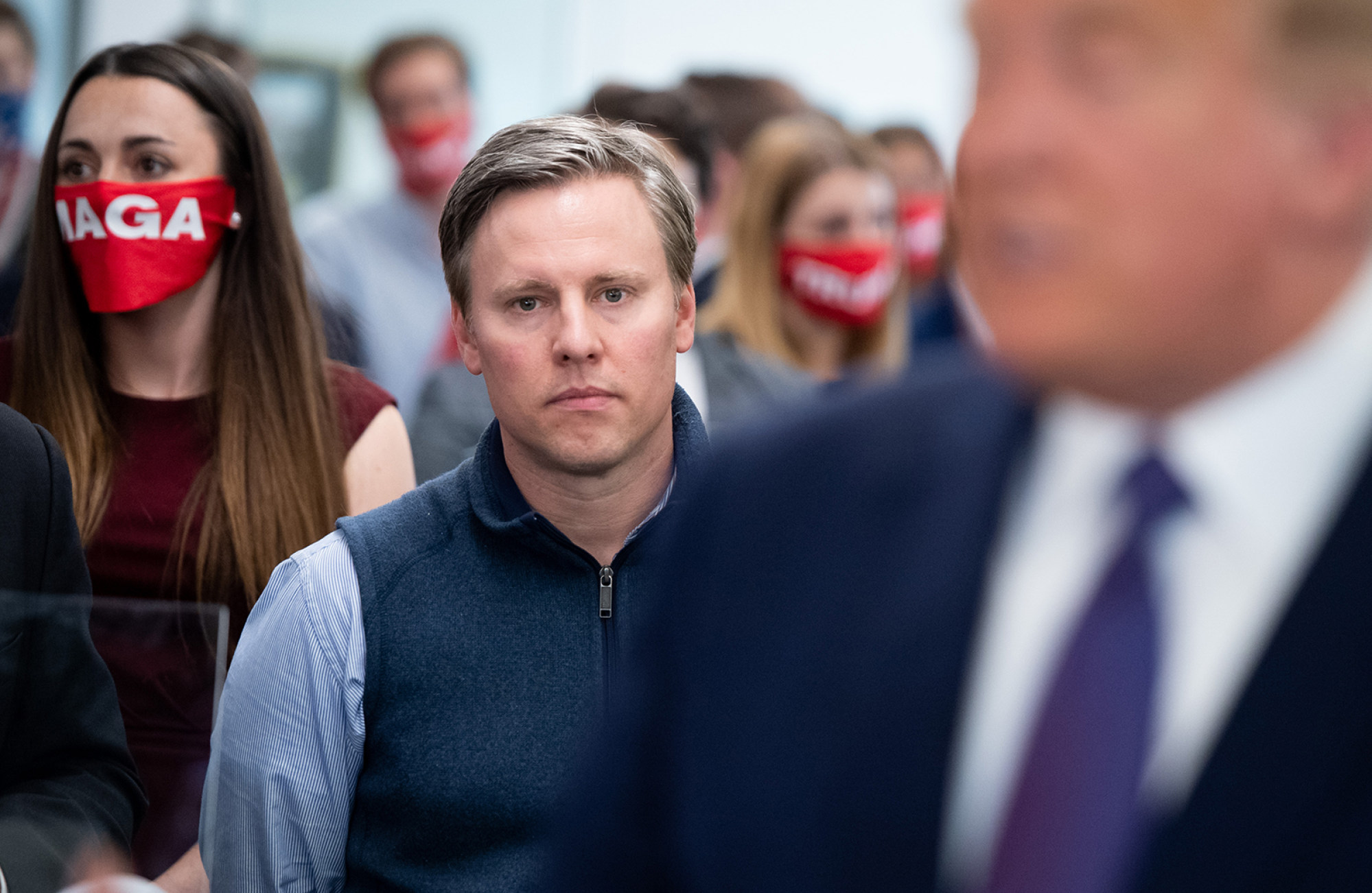 Bill Stepien with President Donald Trump in November 2020. Photo: AFP
