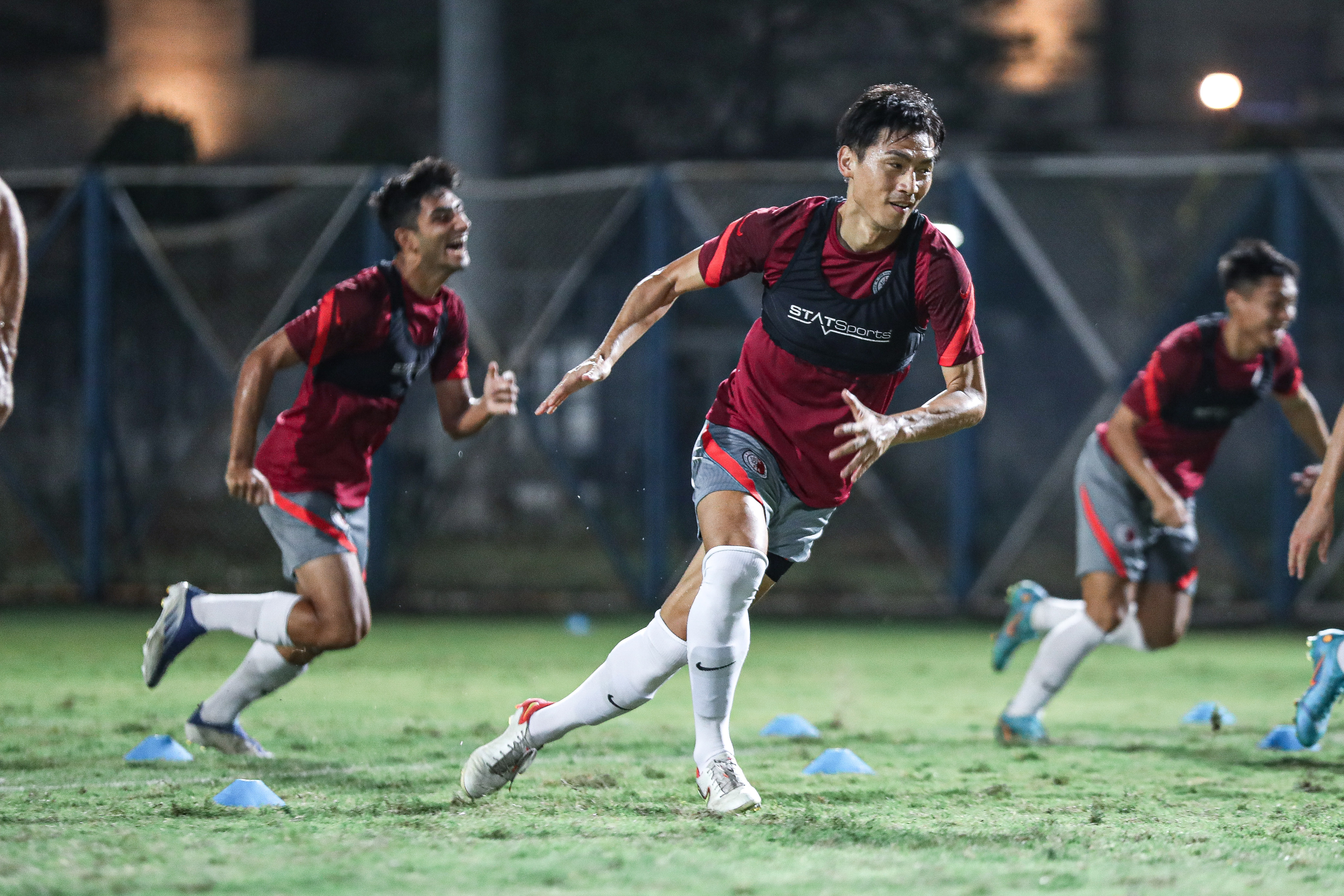 Hong Kong were already guaranteed a finals berth as they prepared for their match against India on Tuesday night. Photo: HKFA