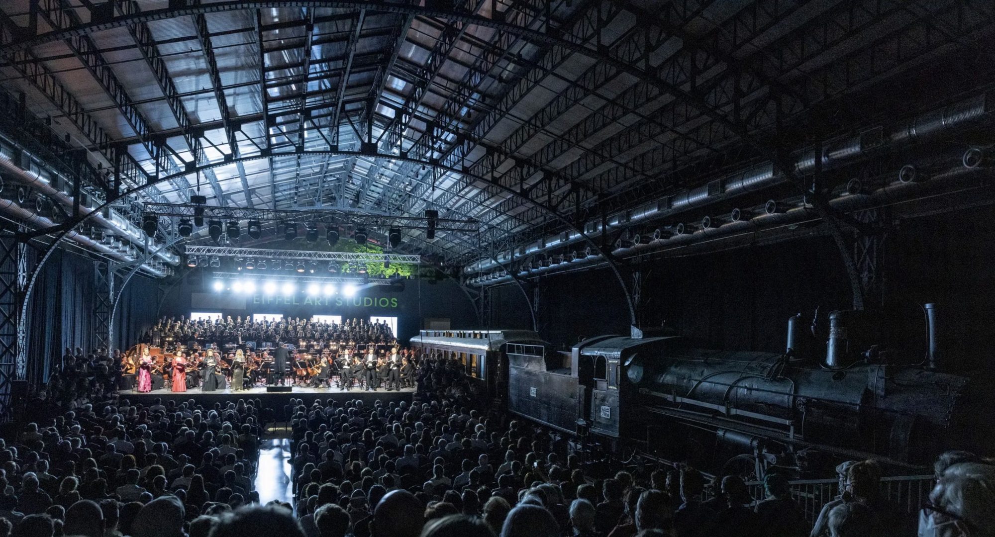The Eiffel Art Studios in Budapest, Hungary, once a maintenance shop for steam locomotives.