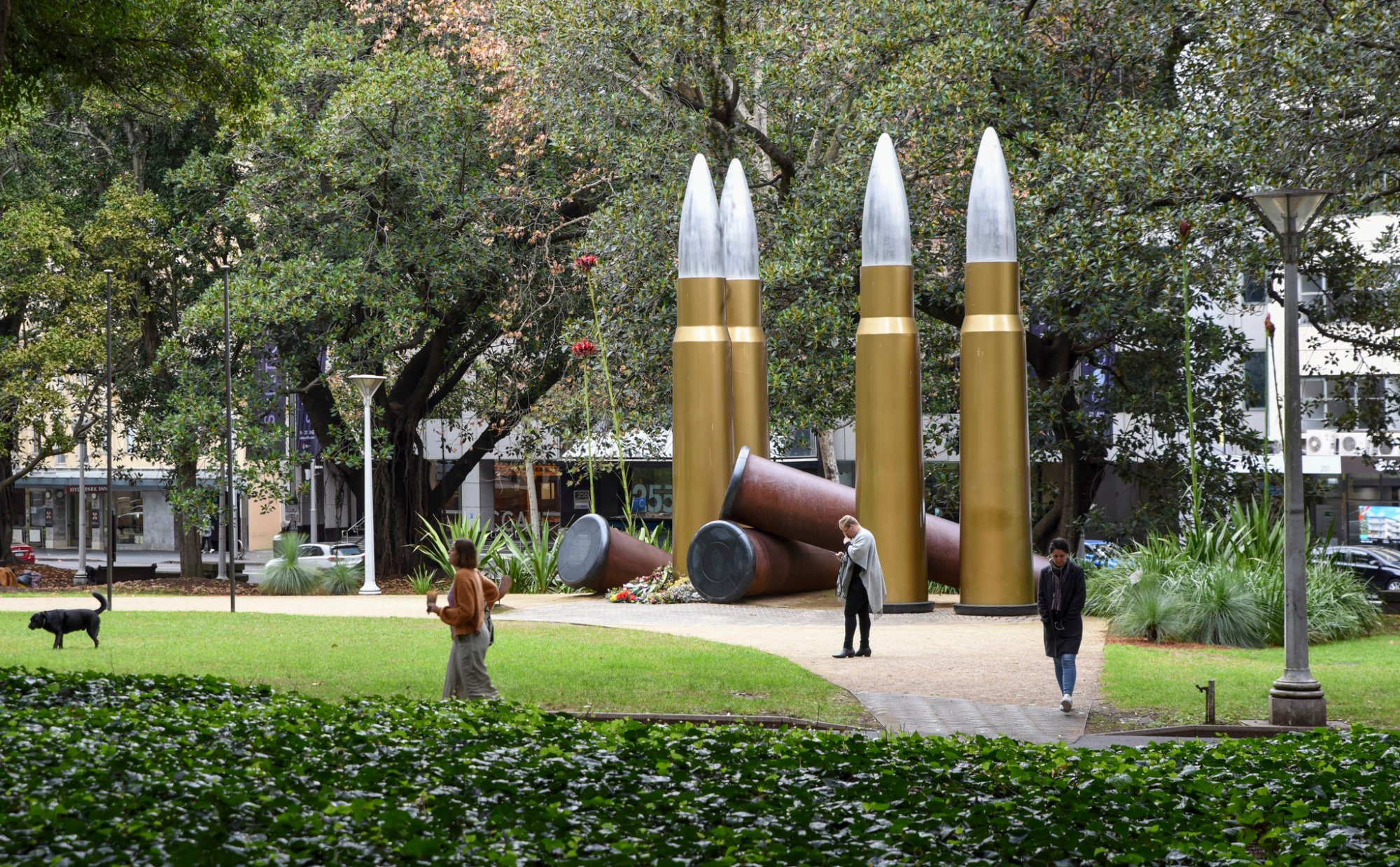 A monument in Sydney dedicated to Aboriginal and Torres Strait Islander service men and women. Photo: Ronan O’Connell