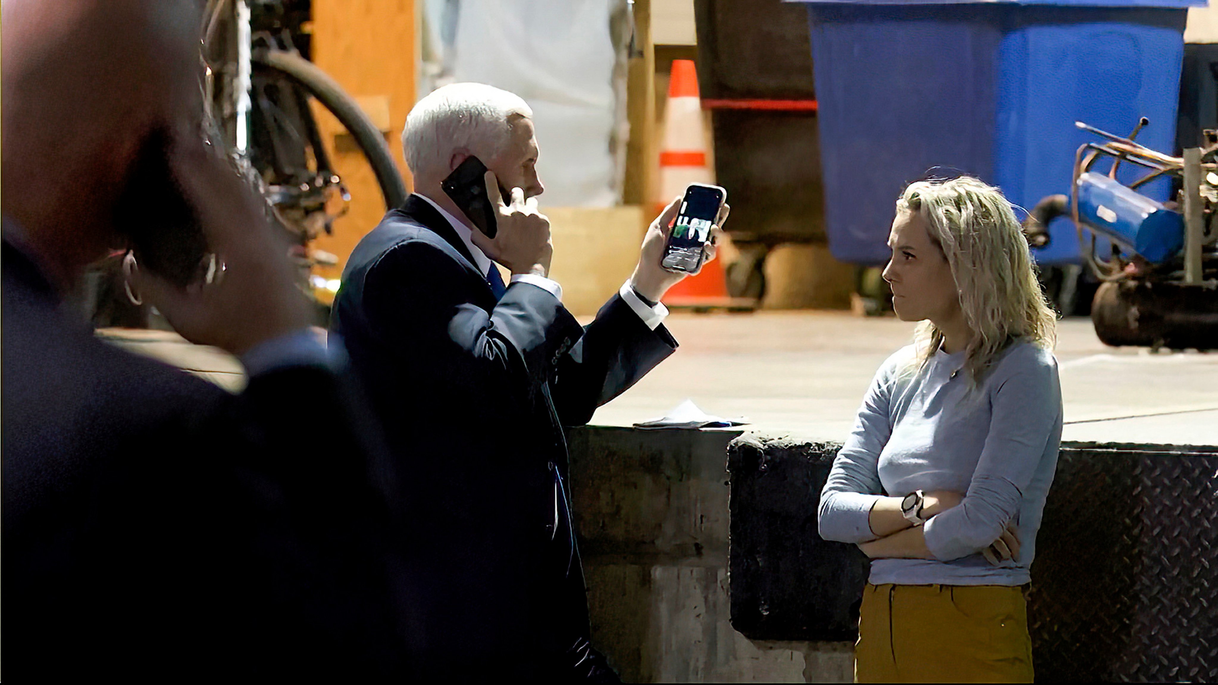 A photo released from the National Archives to the House January 6 committee shows then-Vice President Mike Pence in a secure Capitol Hill location. Photo: AP