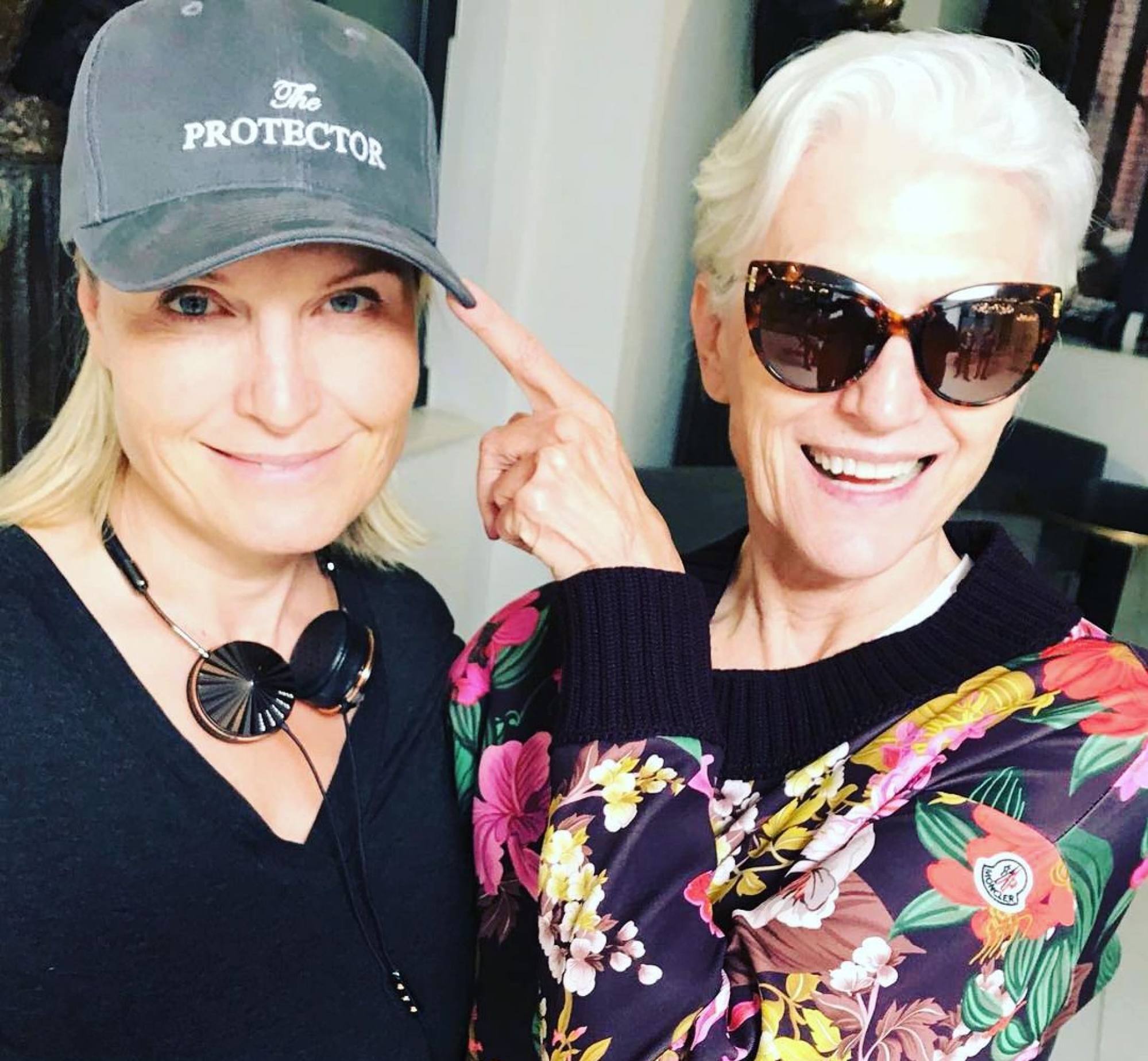 Tosca Musk (left) worked in a fancy supermarket to earn extra cash for herself and her mother, Maye, while studying at film school. Photo: @toscamusk/Instagram
