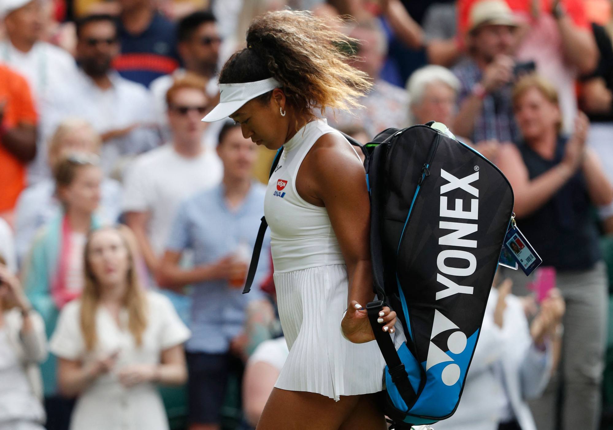Naomi Osaka has never gone beyond the third round at Wimbledon. Photo: AFP