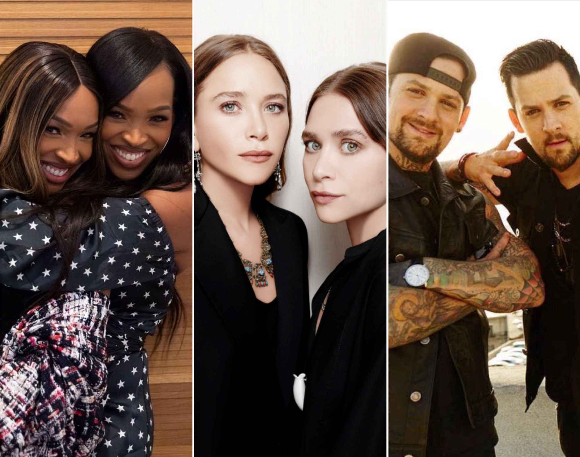 Meet some of the most famous pairs of twins in the US, from Malika and Khadijah Haqq, and Mary-Kate and Ashley Olsen, to Benji and Joel Madden. Photos: @foreverkhadijah, @benjaminmadden/Instagram; Lane Crawford