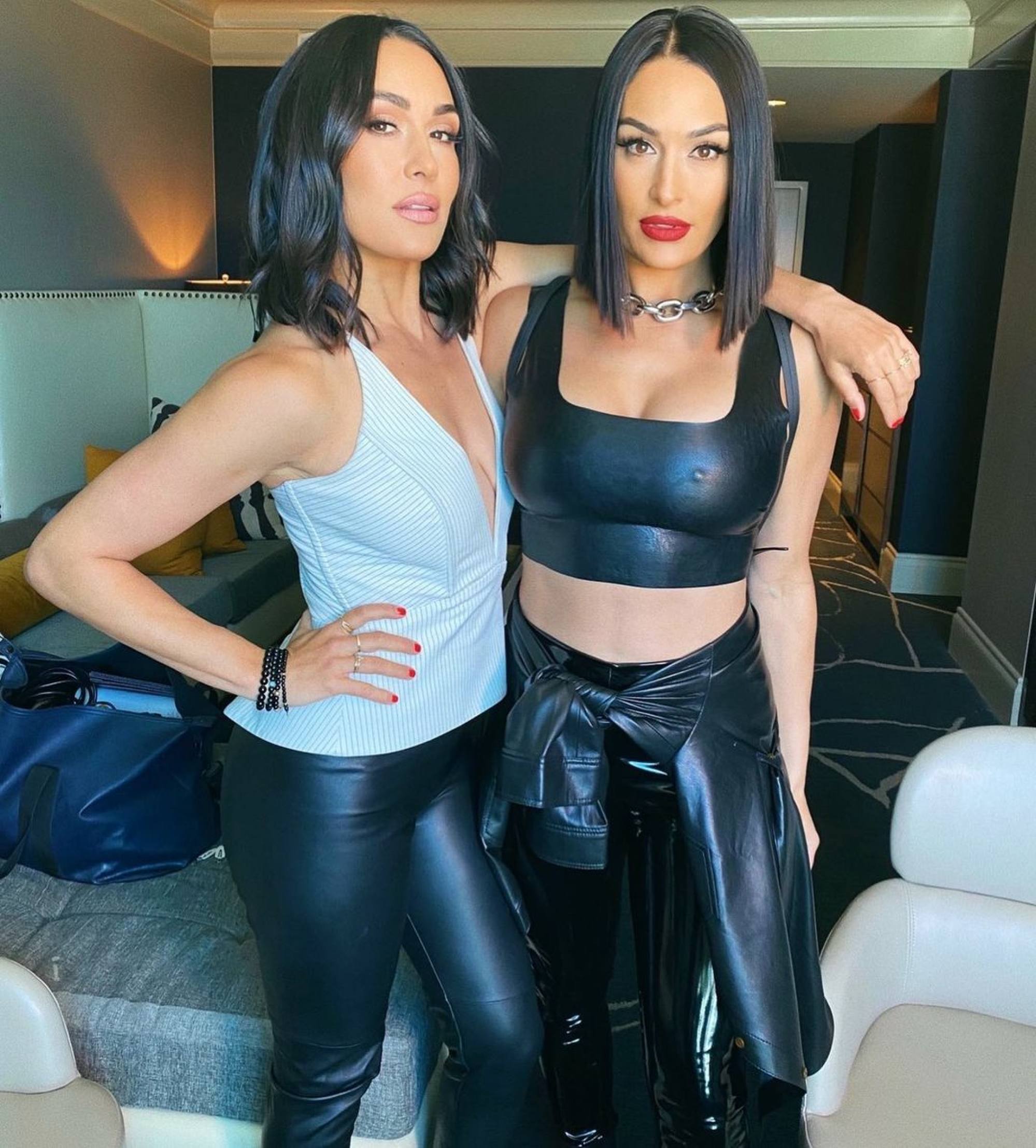 White Crop Top worn by Nikki Bella in Total Bellas Season 5