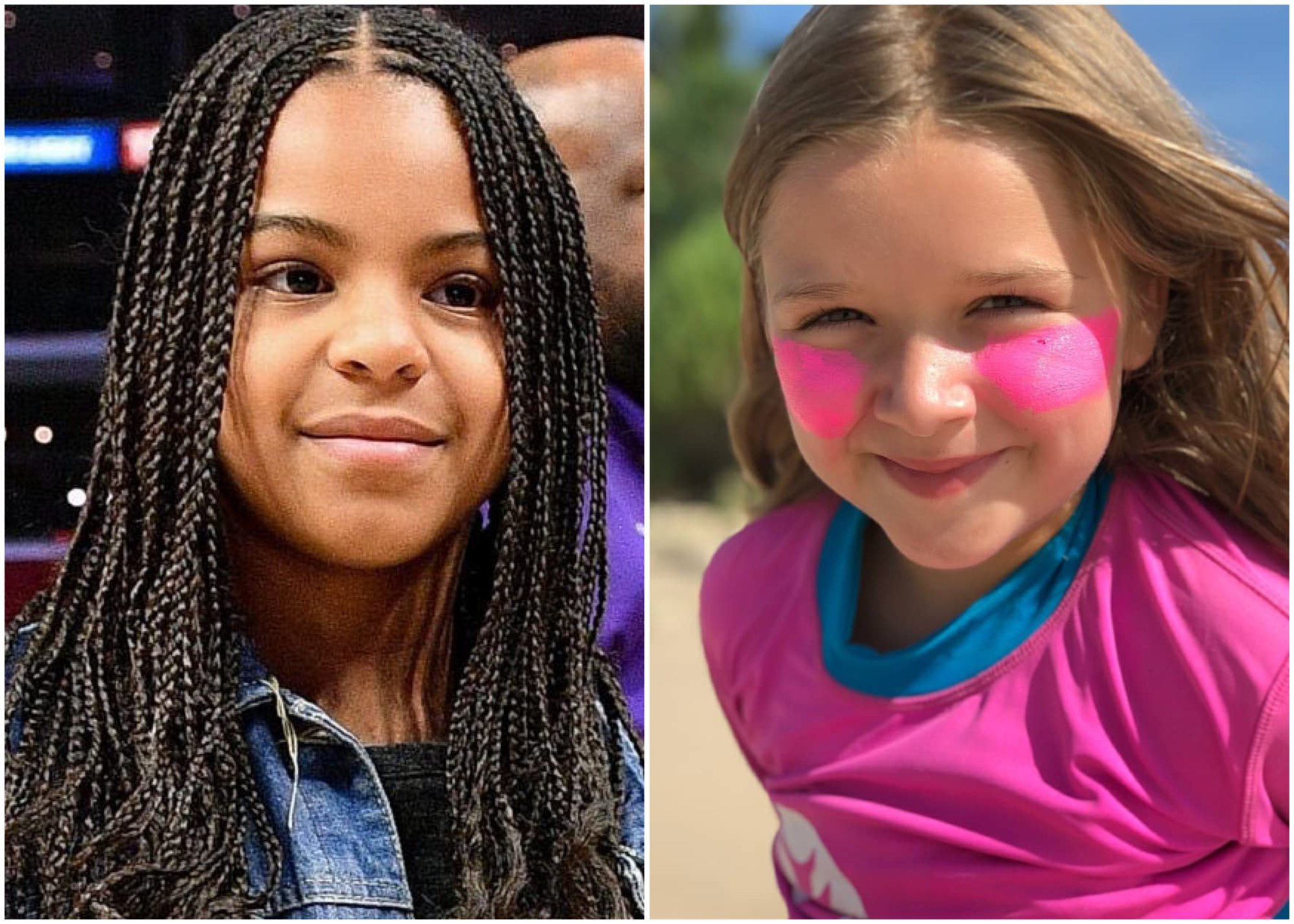 Blue Ivy Carter, daughter of Beyoncé and Jay-Z, and Harper Seven Beckham, daughter of David and Victoria Beckham, are both 10 years old. Photos: @harperbeckham_fashion, @blueivy.carter/Instagram