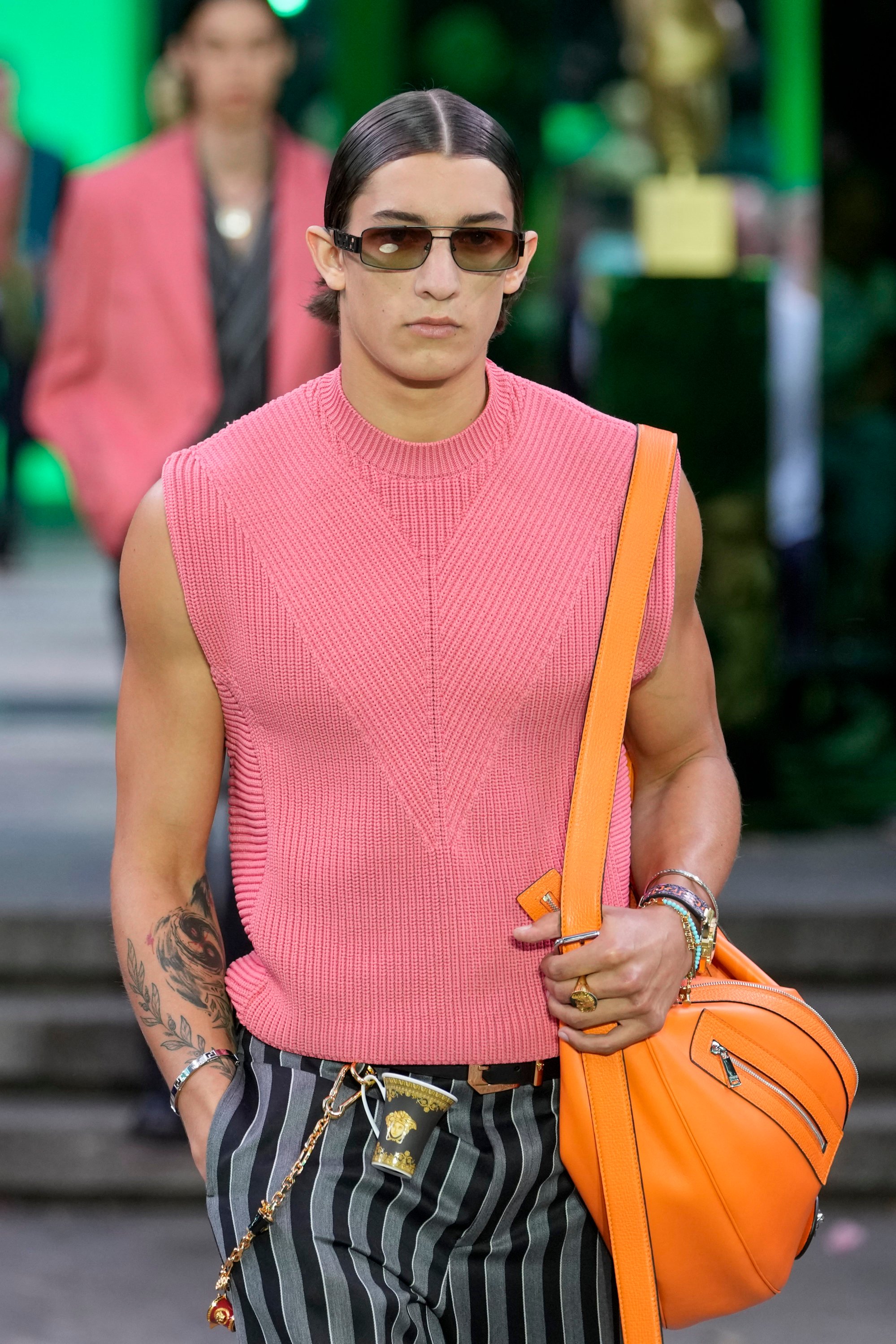 Versace Shirt in Orange for Men