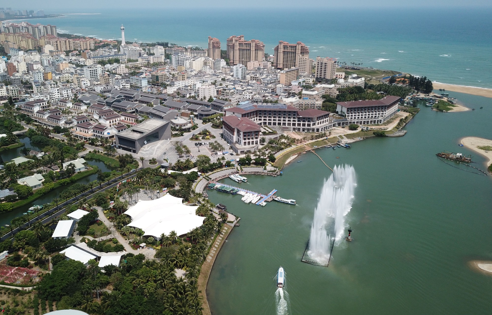 A view of Boao Town, a coastal city in Hainan, in 2018. Photo: Xinhua