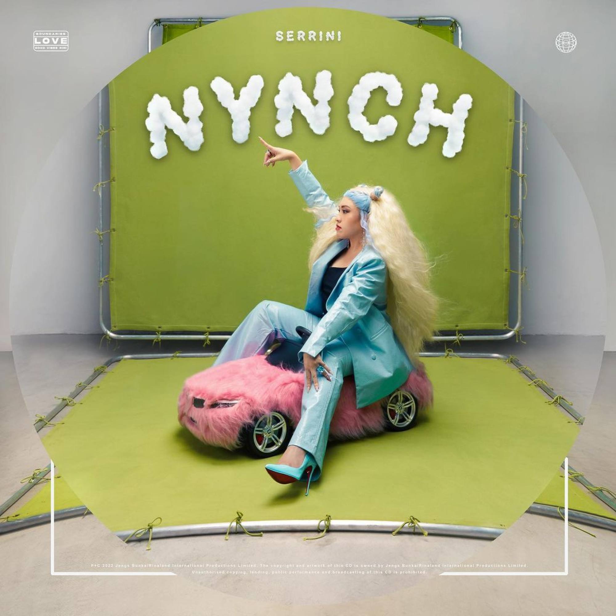 Serrini on the cover of her album Nynch.