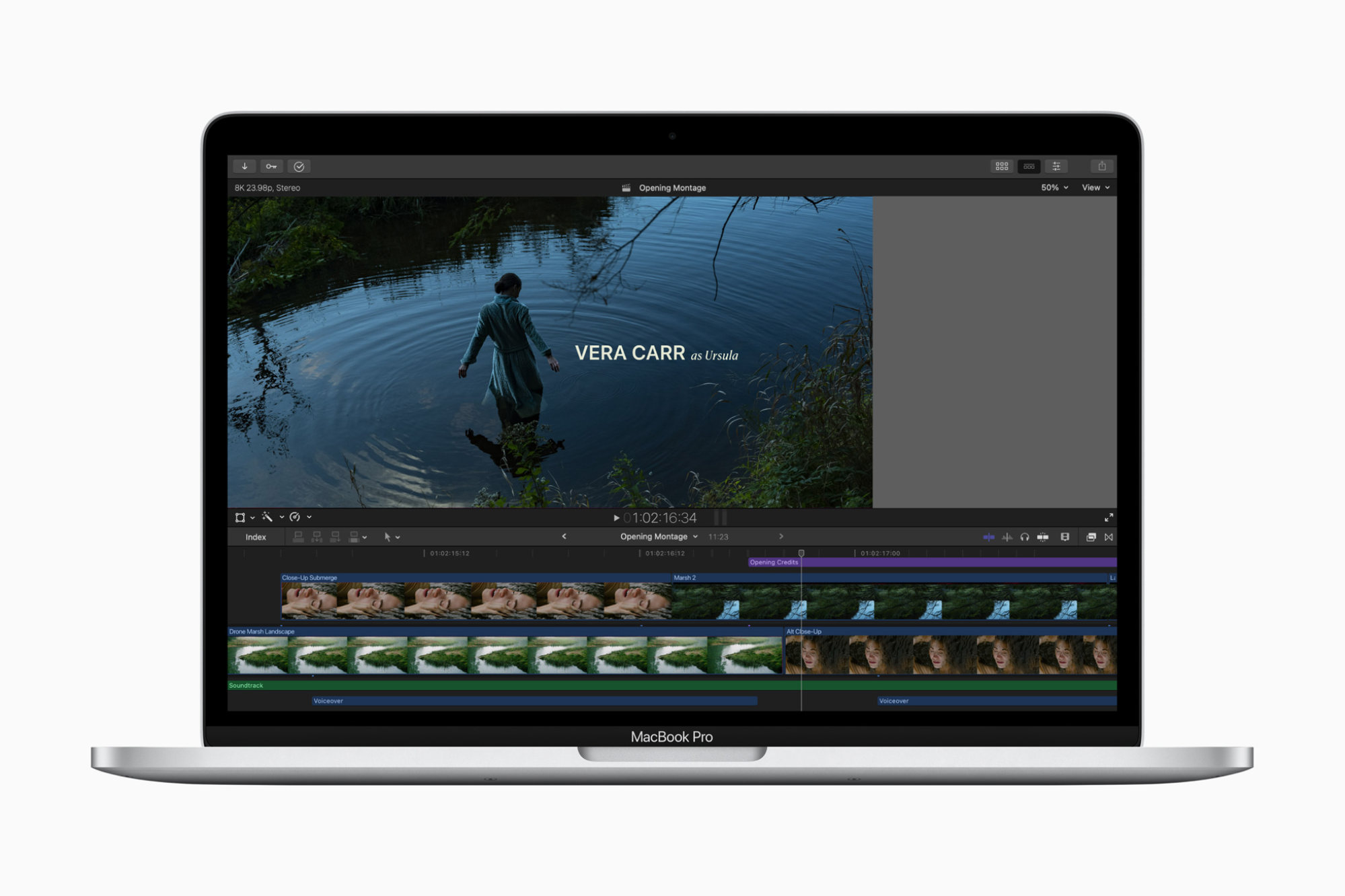 The MacBook Pro M2 is so efficient, the battery lasts 10 hours during normal use. Even with heavy use such as editing video, the battery can still last up to six hours.