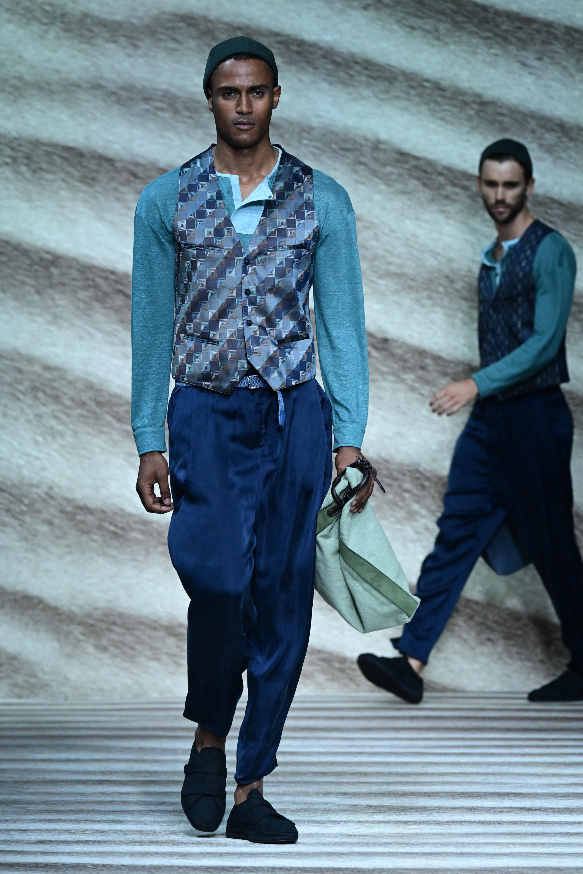 Milan Fashion Week: Pictures from Armani men's Spring-Summer 2023  collection