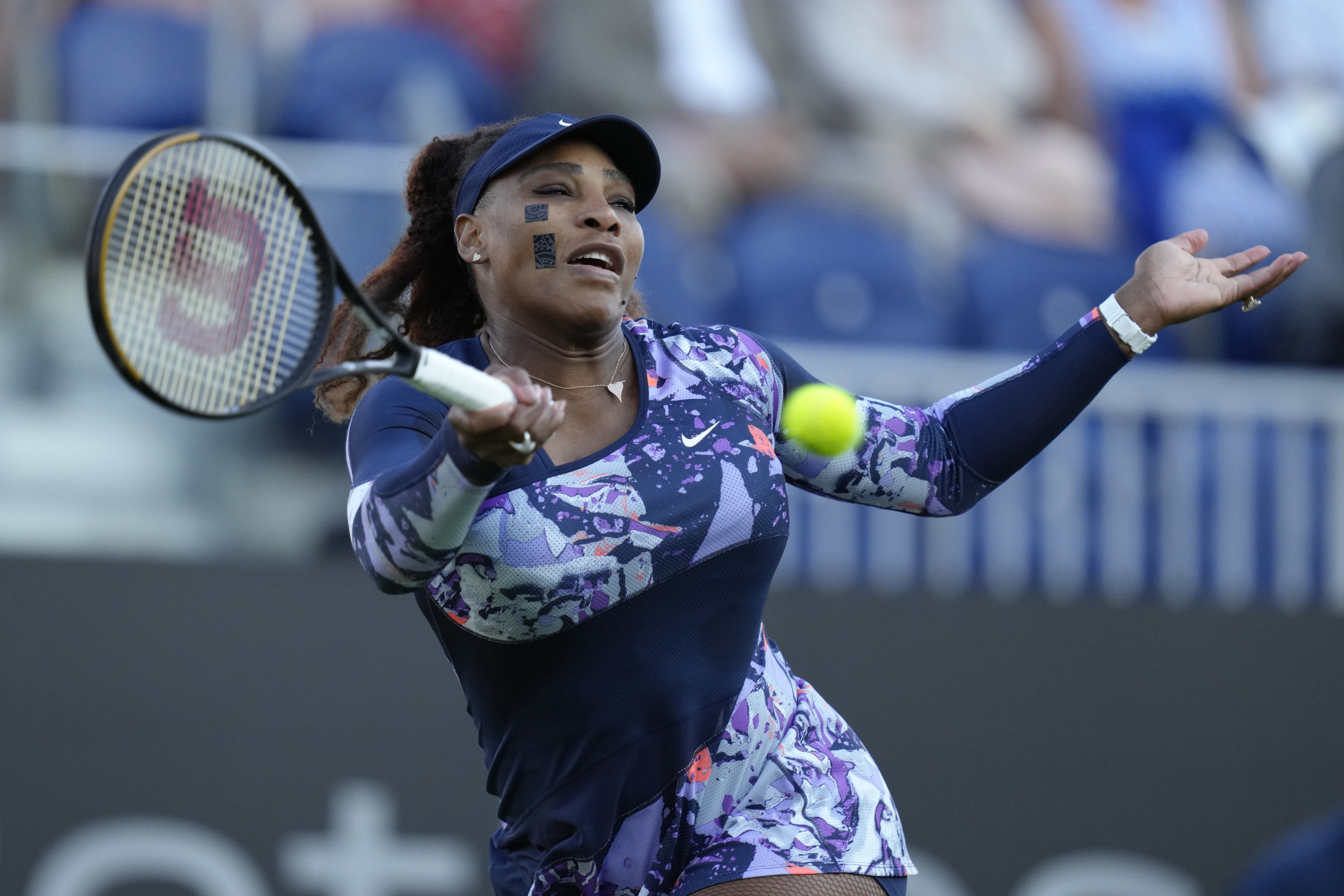 Serena Williams returned to tennis at the Eastbourne International this week. Photo: AP