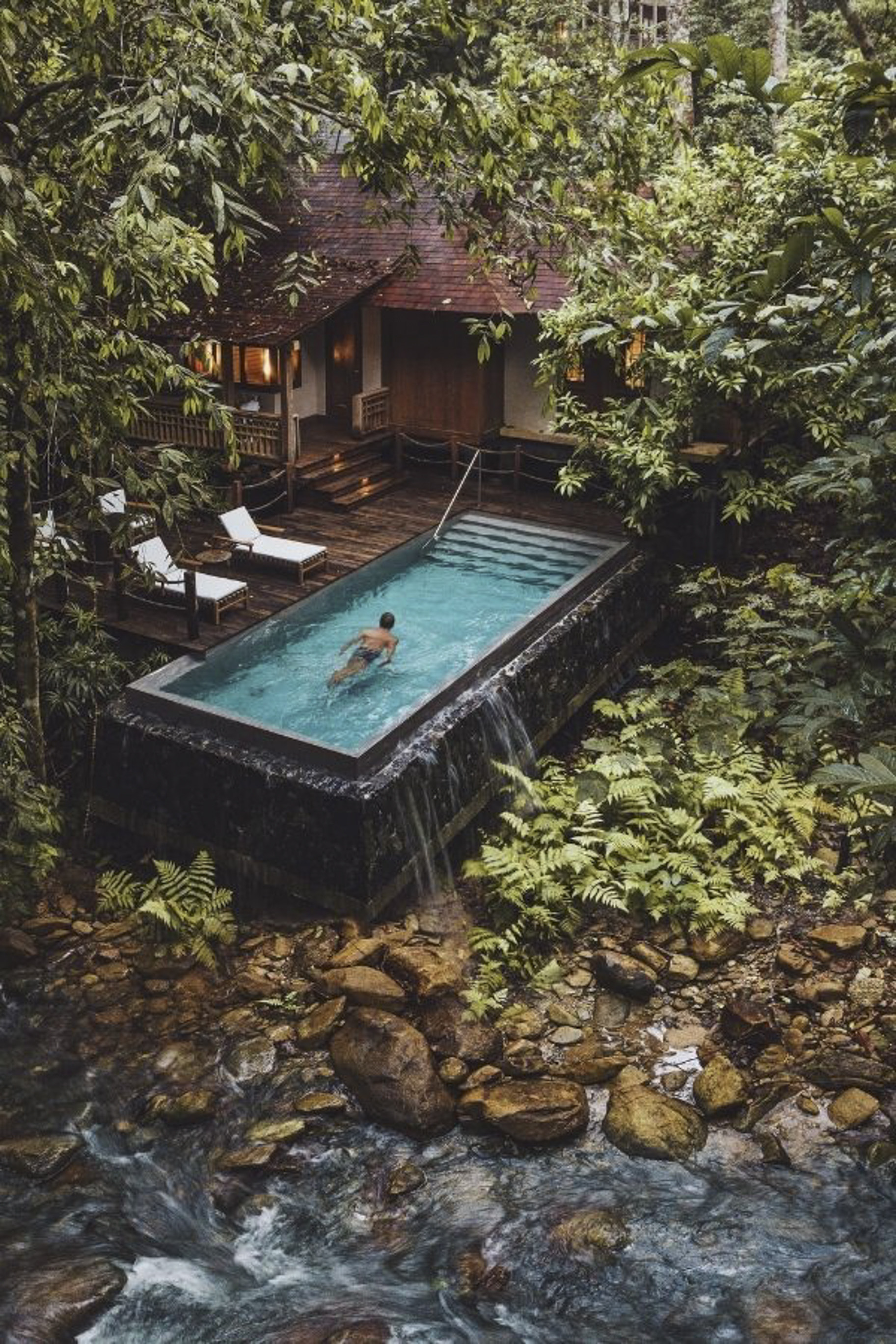 Rainforest villa pool at The Datai Langkawi in Malaysia. Photo: Datai Langkawi