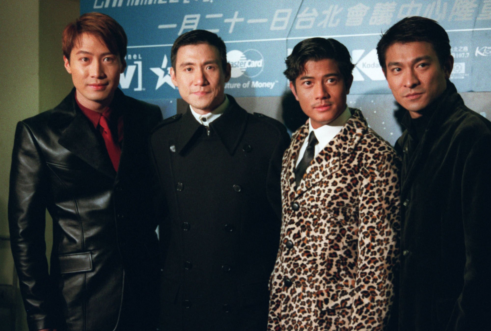 Canto-pop’s Four Heavenly Kings in their prime: Leon Lai, Jacky Cheung, Aaron Kwok and Andy Lau at Channel V Chinese Top 20 Awards in Taipei, before the genre plunged into its “hopeless” decades, losing relevance.