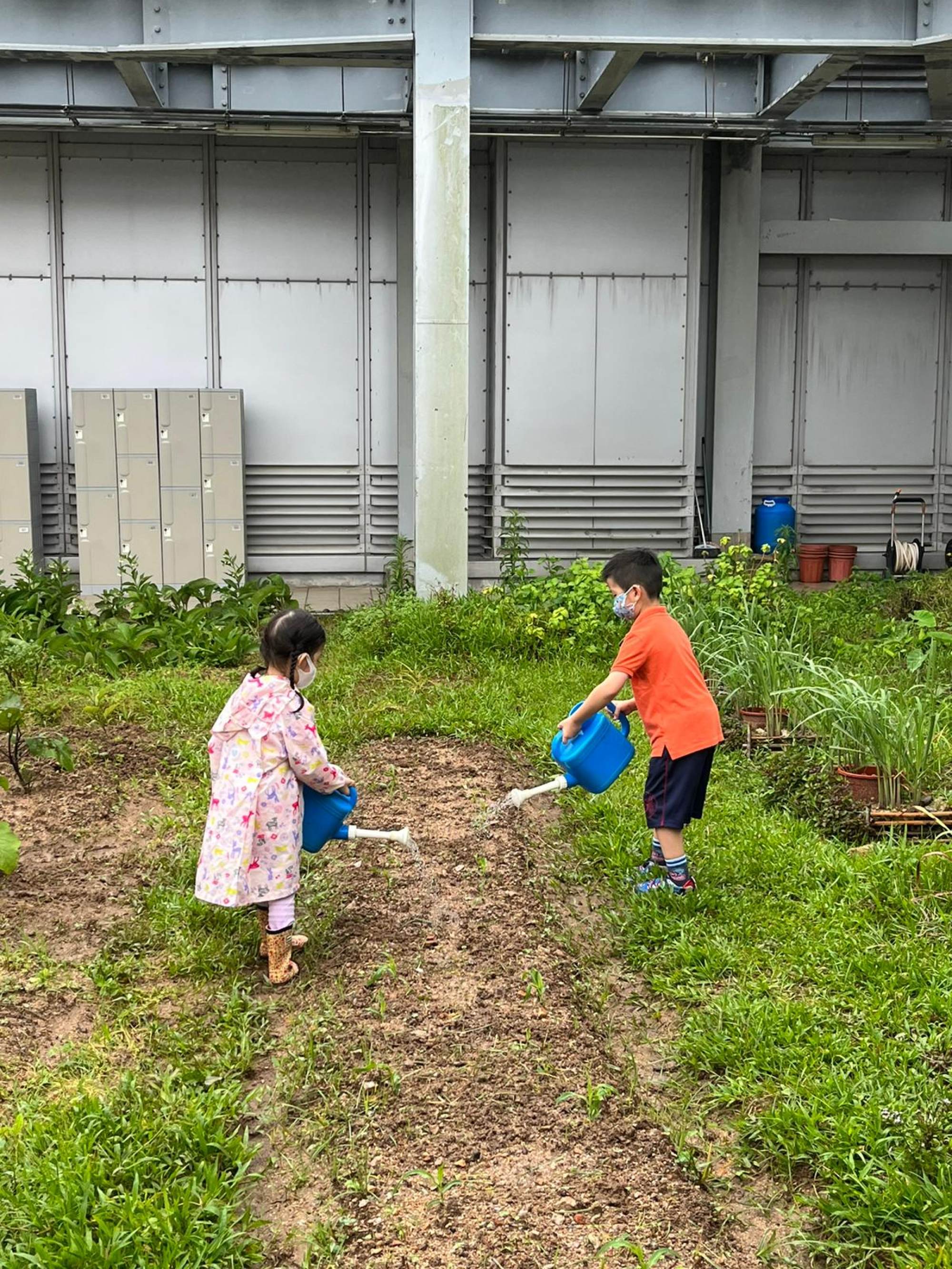 Young farmers hard at work on The Urban Farm. Photo: Handout