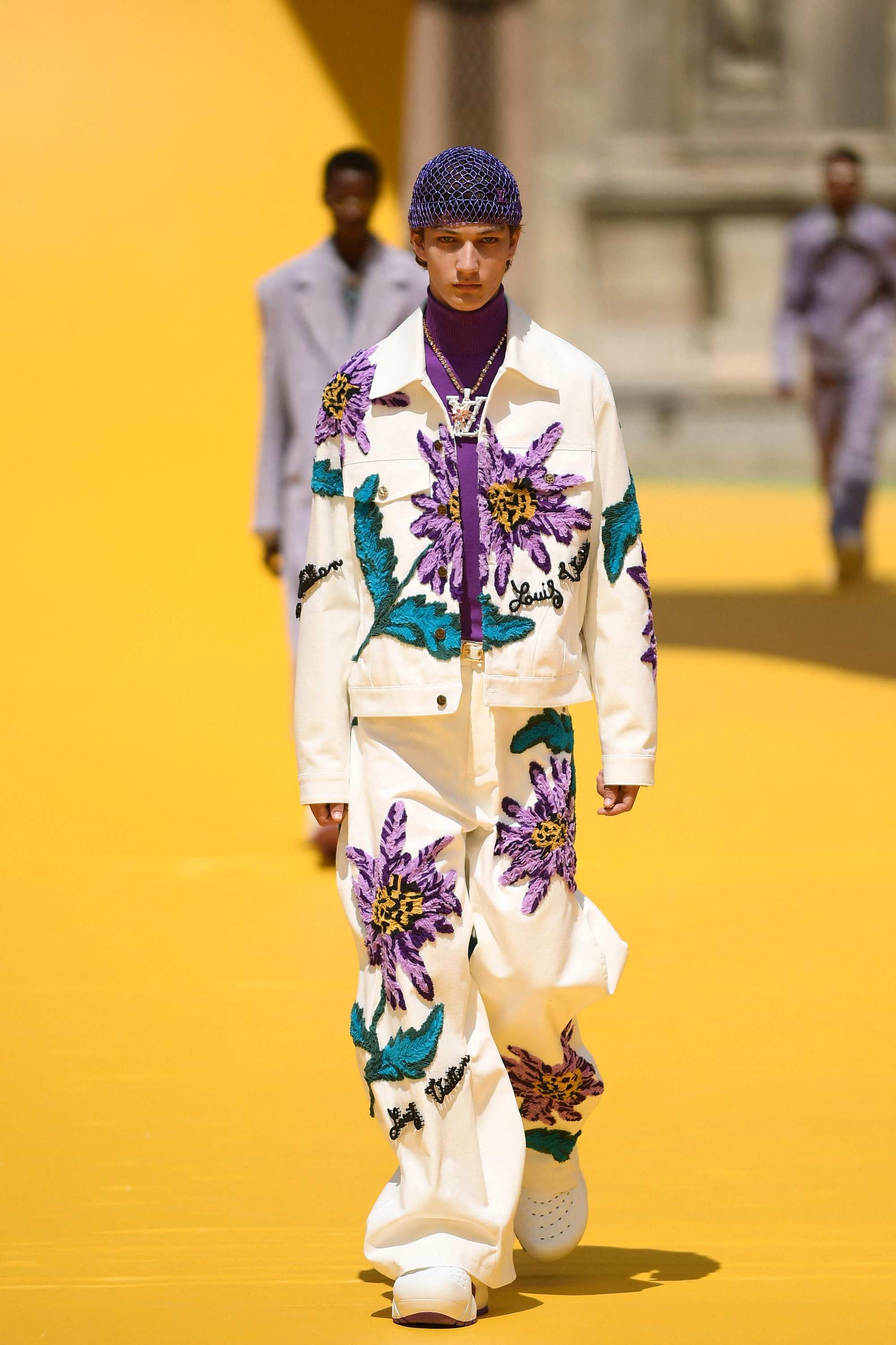 Louis Vuitton Mens SS20: Virgil Abloh's Flower Power Breaks Gender Norms