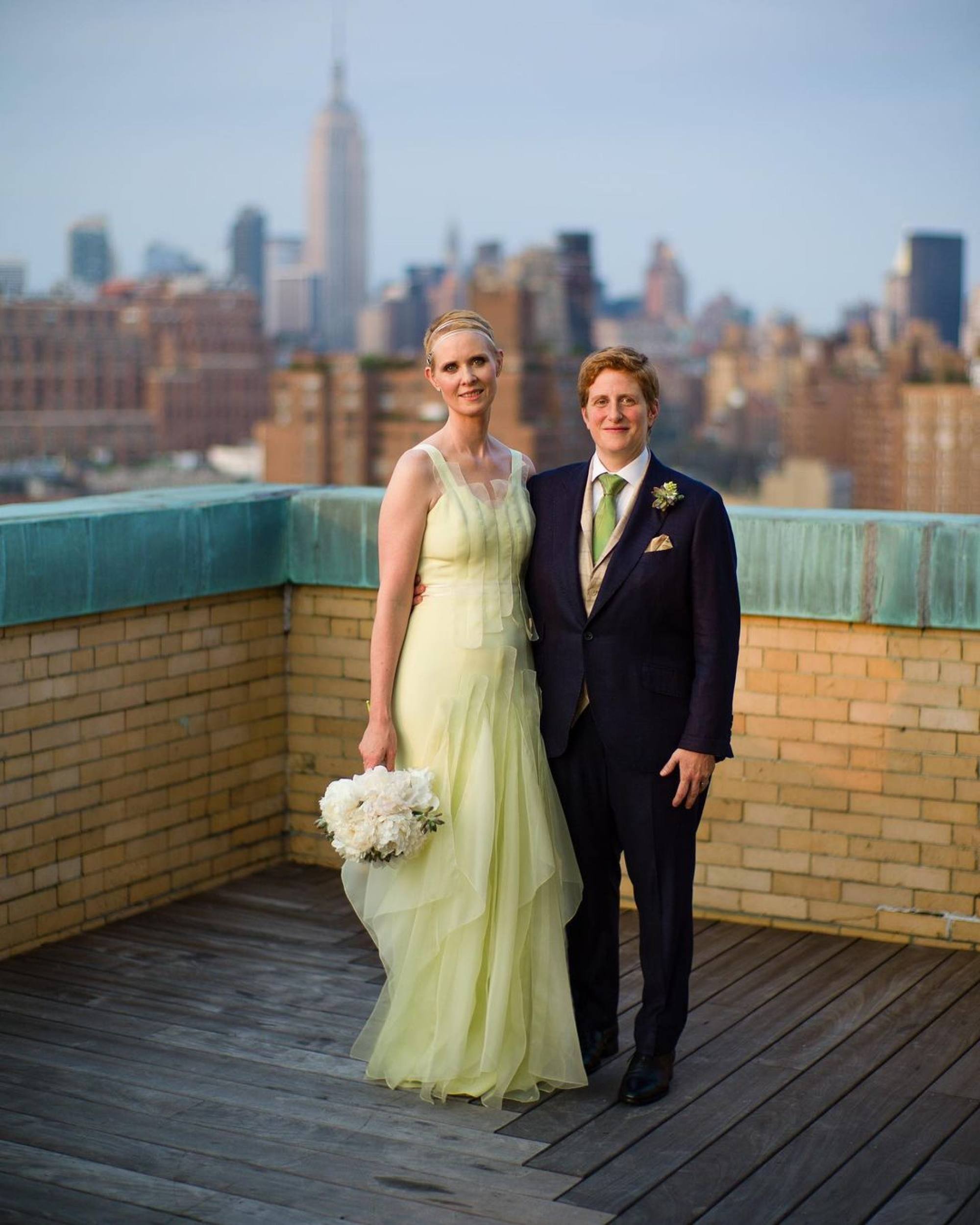 Cynthia Nixon (left) and Christine Marinoni. Photo: @cynthiaenixon/Instagram