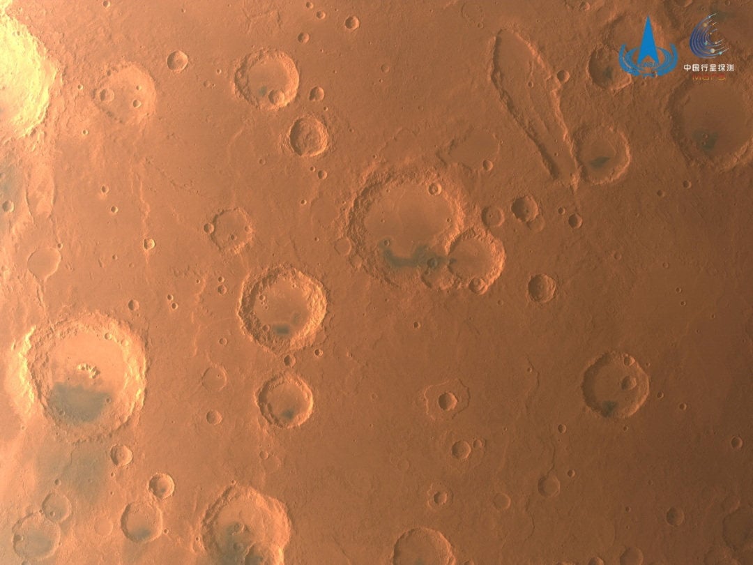 China’s space agency released new photos of Mars taken by the Tianwen-1 probe to mark the completion of the country’s first mission to the planet on Wednesday. Photo: CNSA