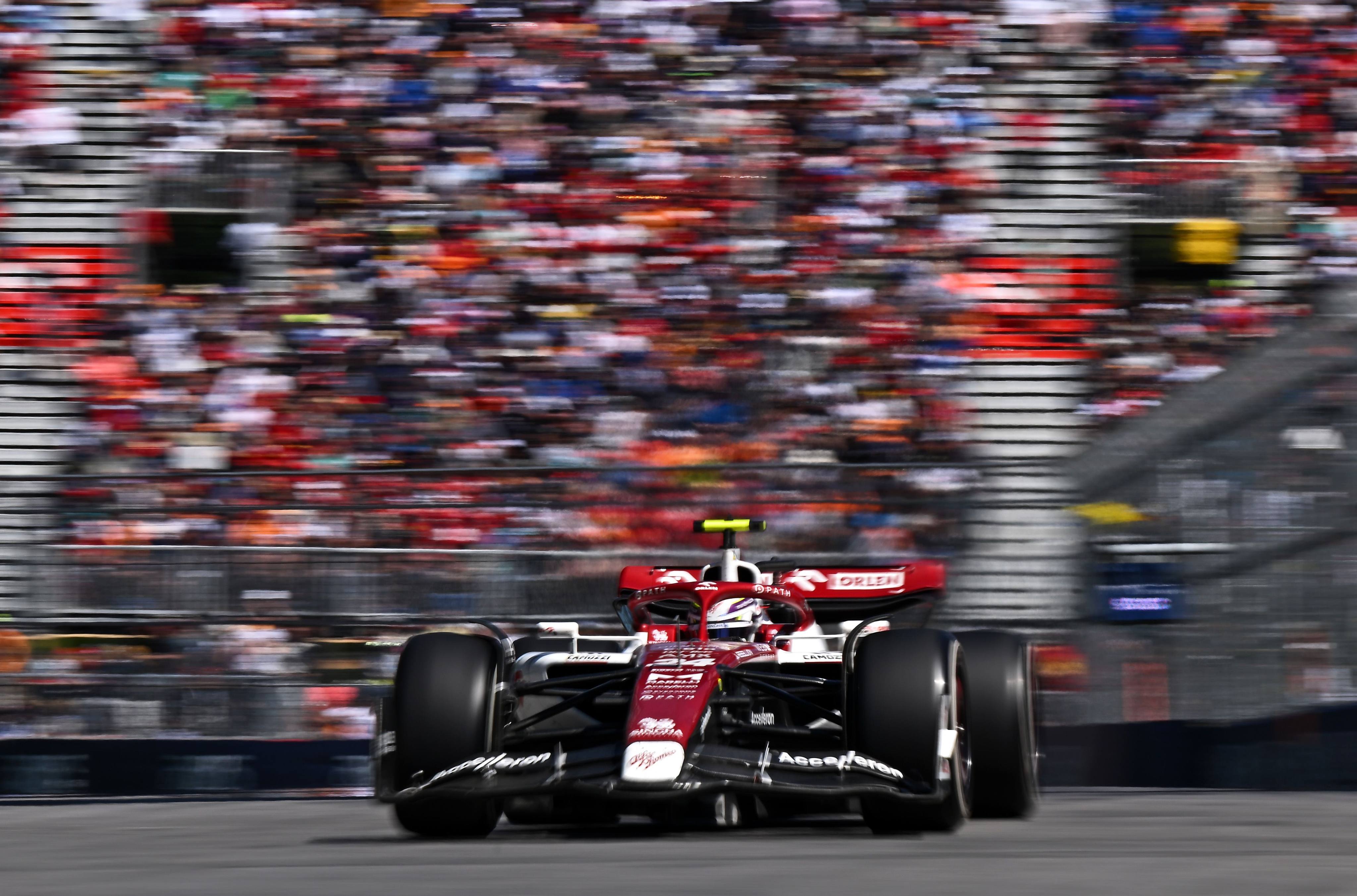 Zhou Guanyu grabbed the best finish of his short F1 career at the Canadian Grand Prix. Photo: AFP