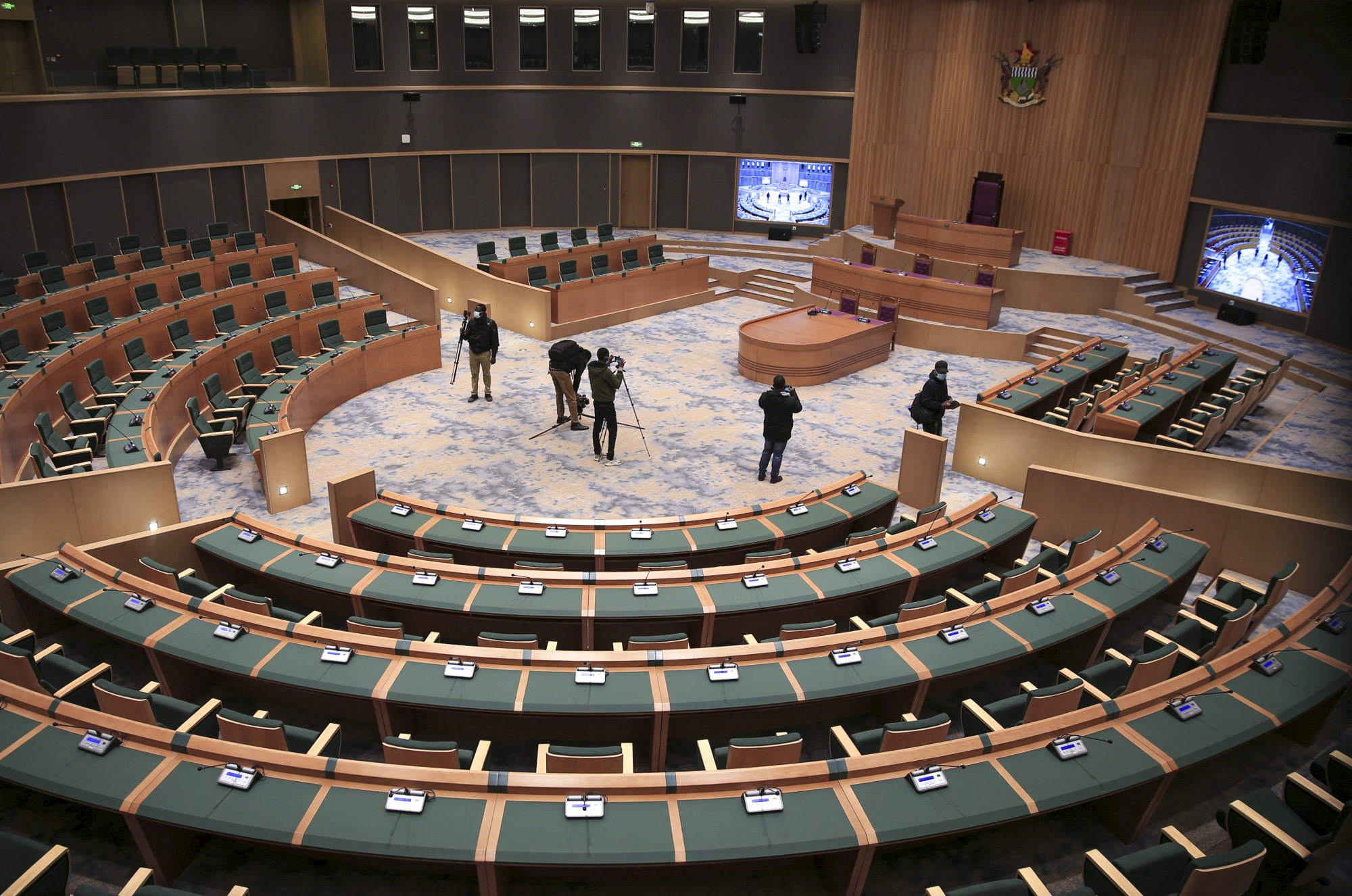 Zimbabwe's imposing new Chinese-funded parliament opens