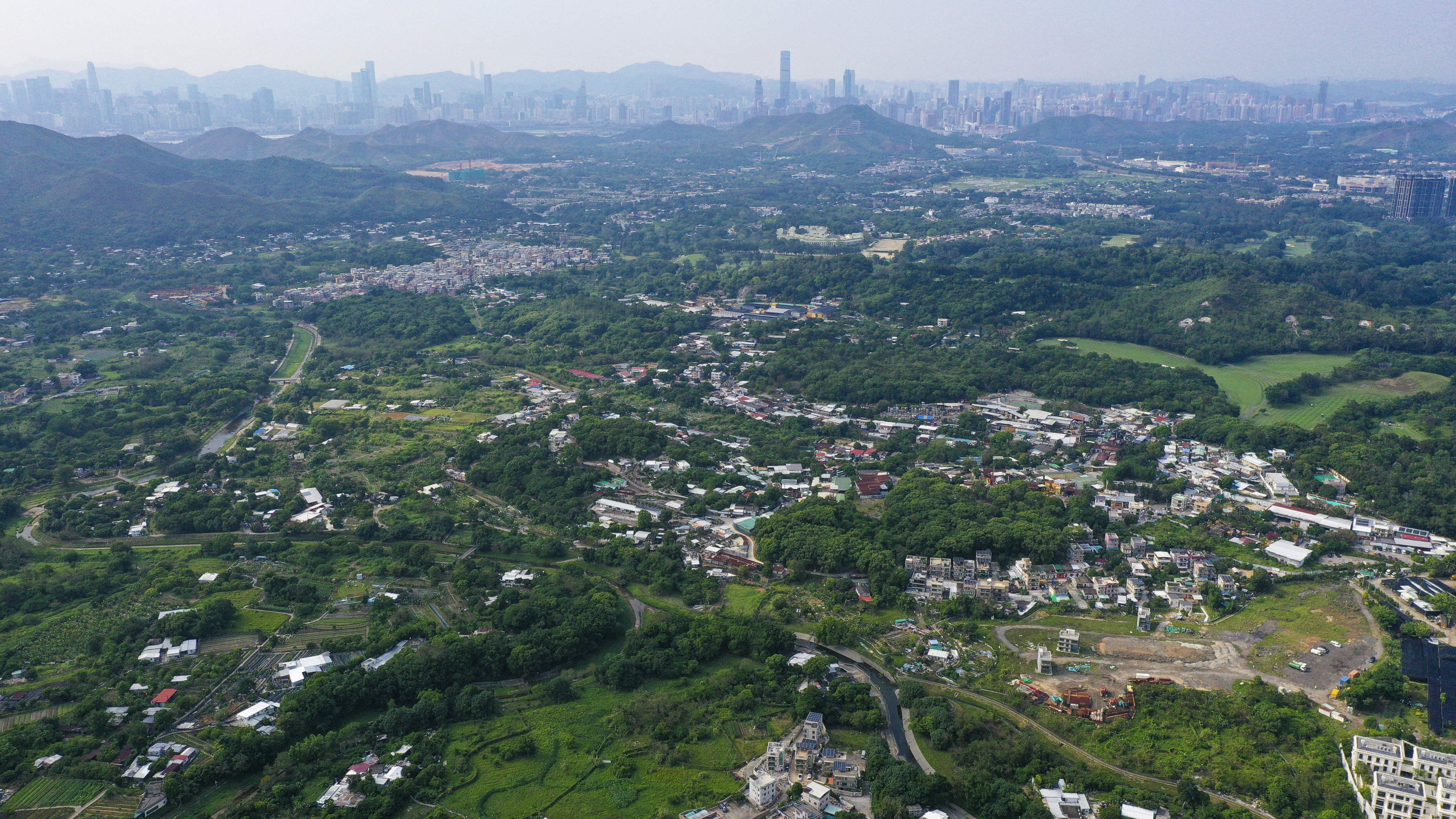 An aerial view of Kwu Tung in the northern New Territories. Photo: May Tse