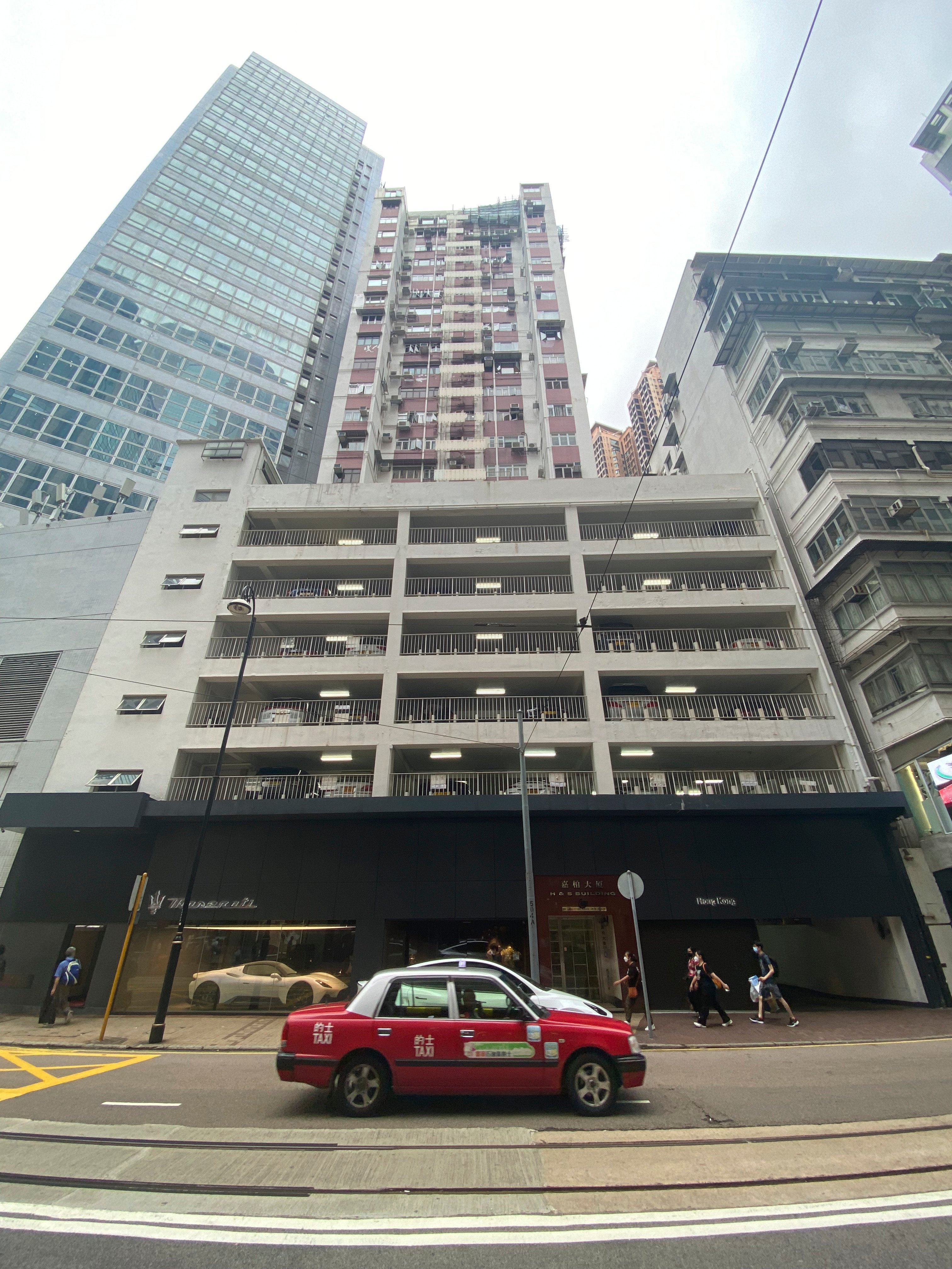 The multi-storey car park in the H & S Building in Leighton Road, Causeway Bay, the first privately built one in Hong Kong and opened in 1967. Photo: Antony Dickson