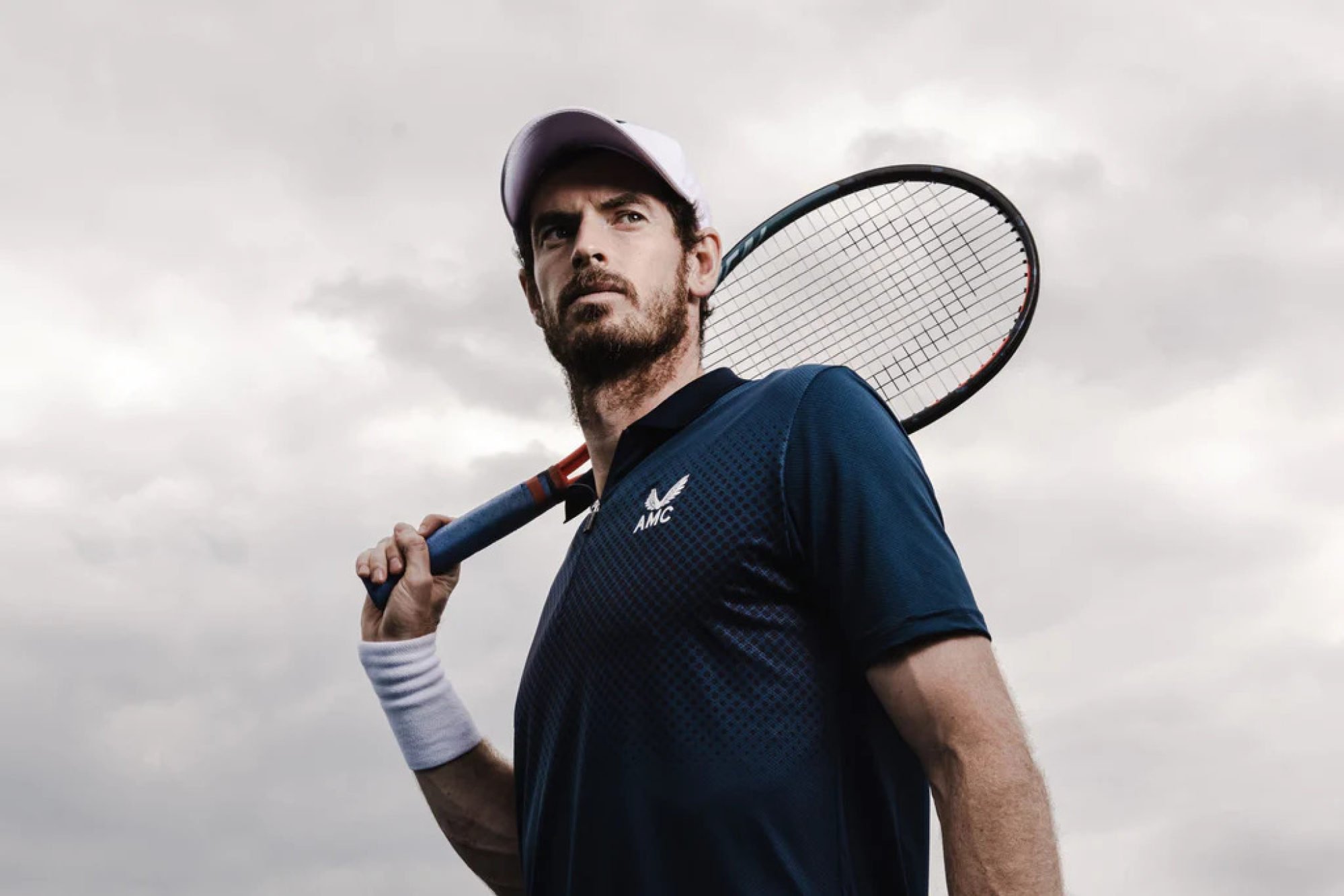 Andy Murray sporting an Andy Murray x Castore sports shirt. Photo: Castore